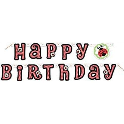 Ladybird Happy Birthday Banner
