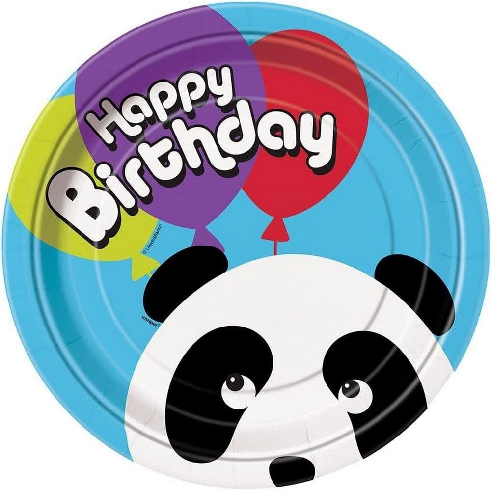 Panda Birthday Dinner Plate