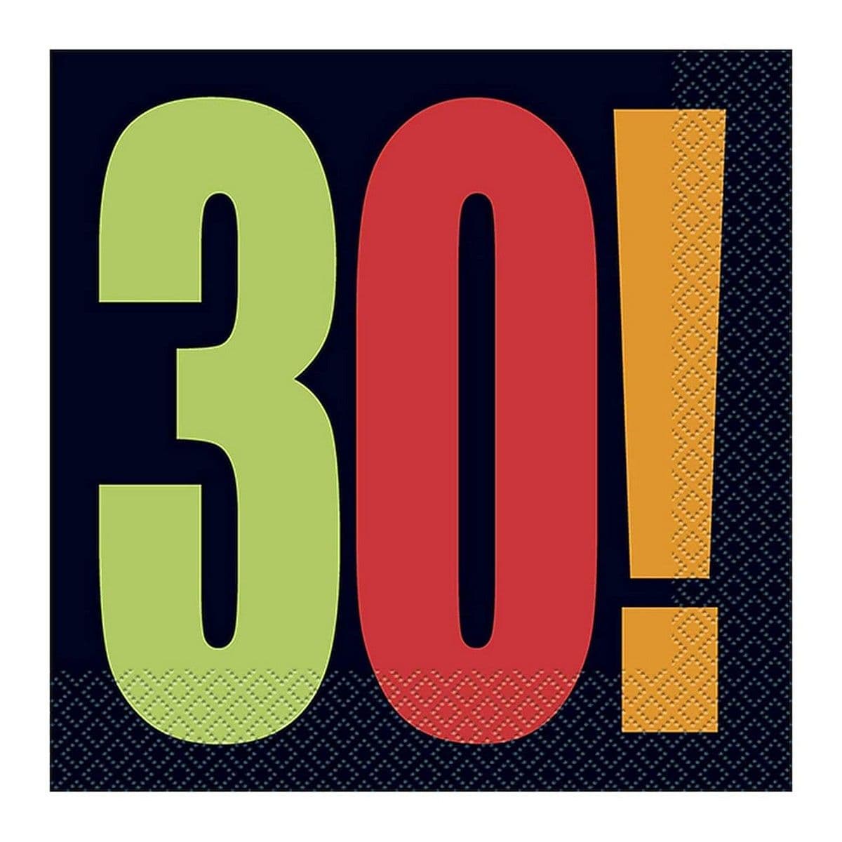 Cheer 30th Birthday Disposable Napkins