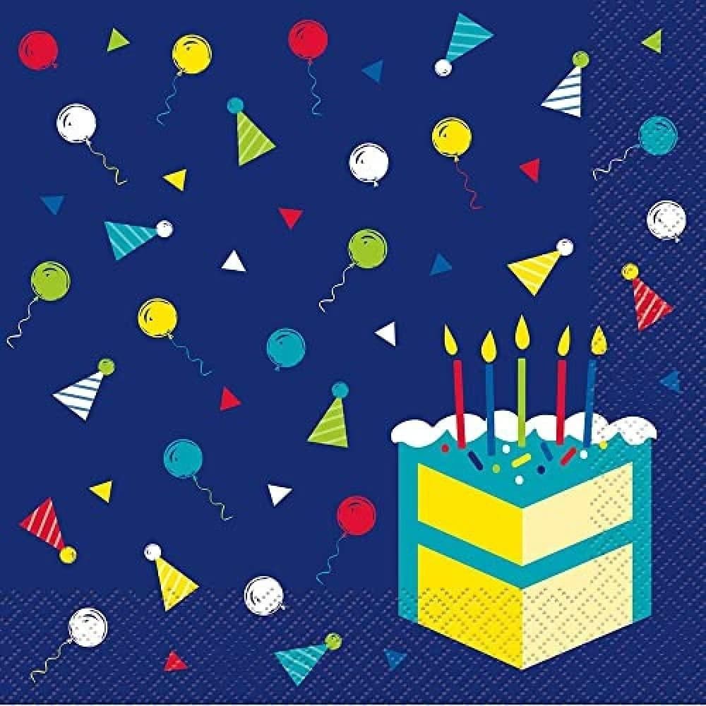 Birthday Cake Napkins