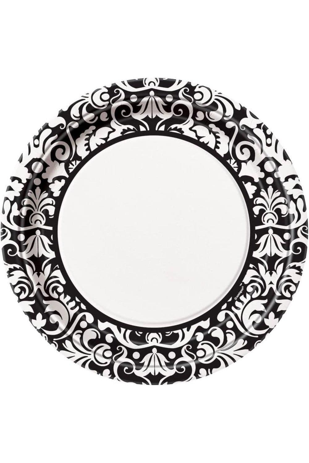 Damask Disposable Plates