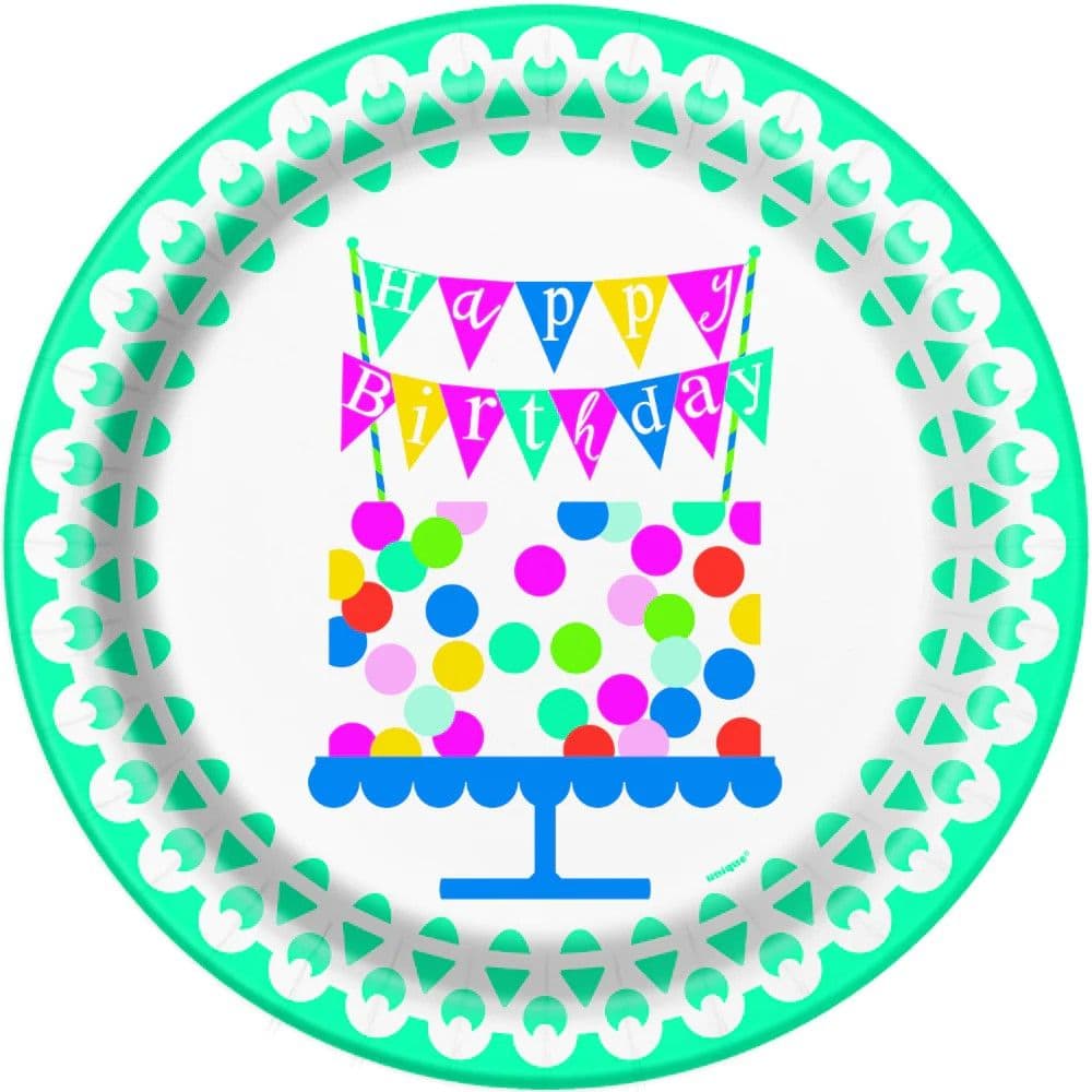 Cake Birthday Plates
