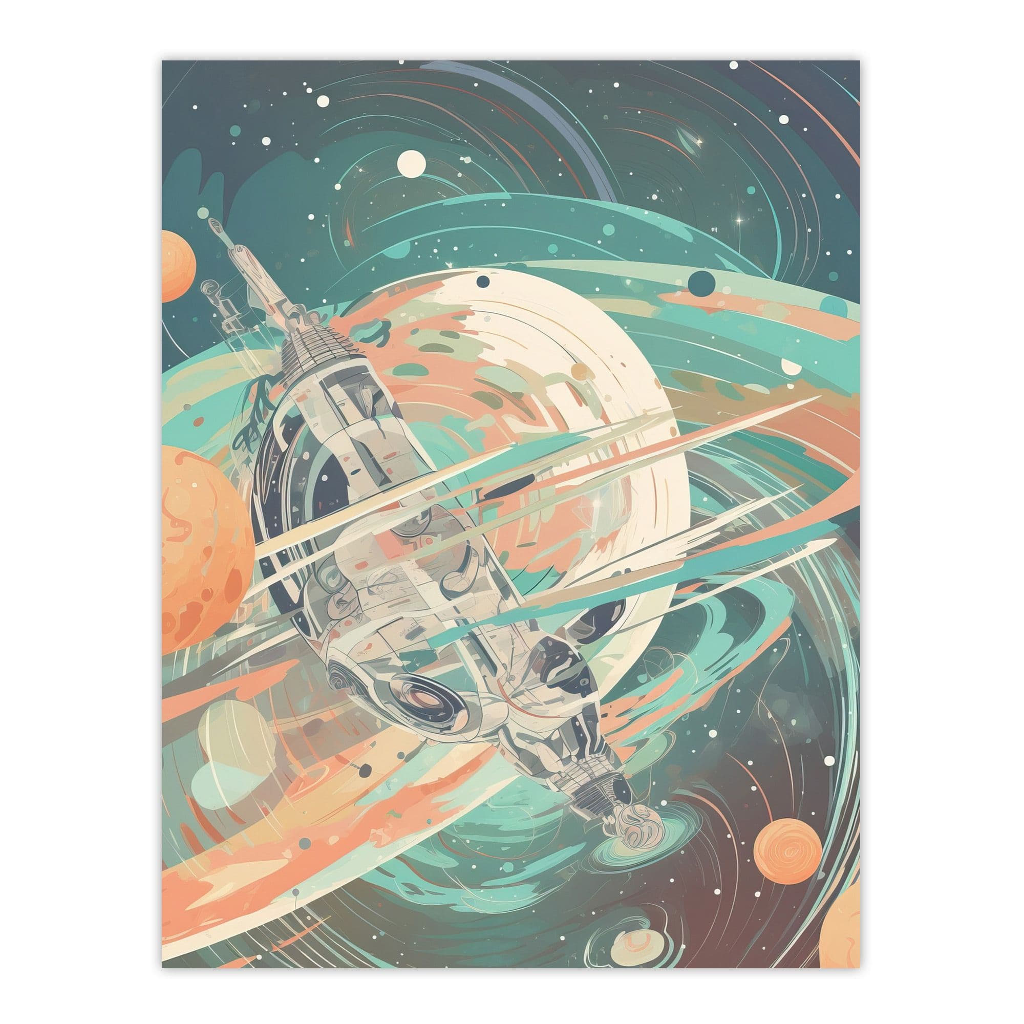 Futuristic Abstract Galactic Outer Space Abstract By David Bain Extra Large XL Wall Art Poster Print