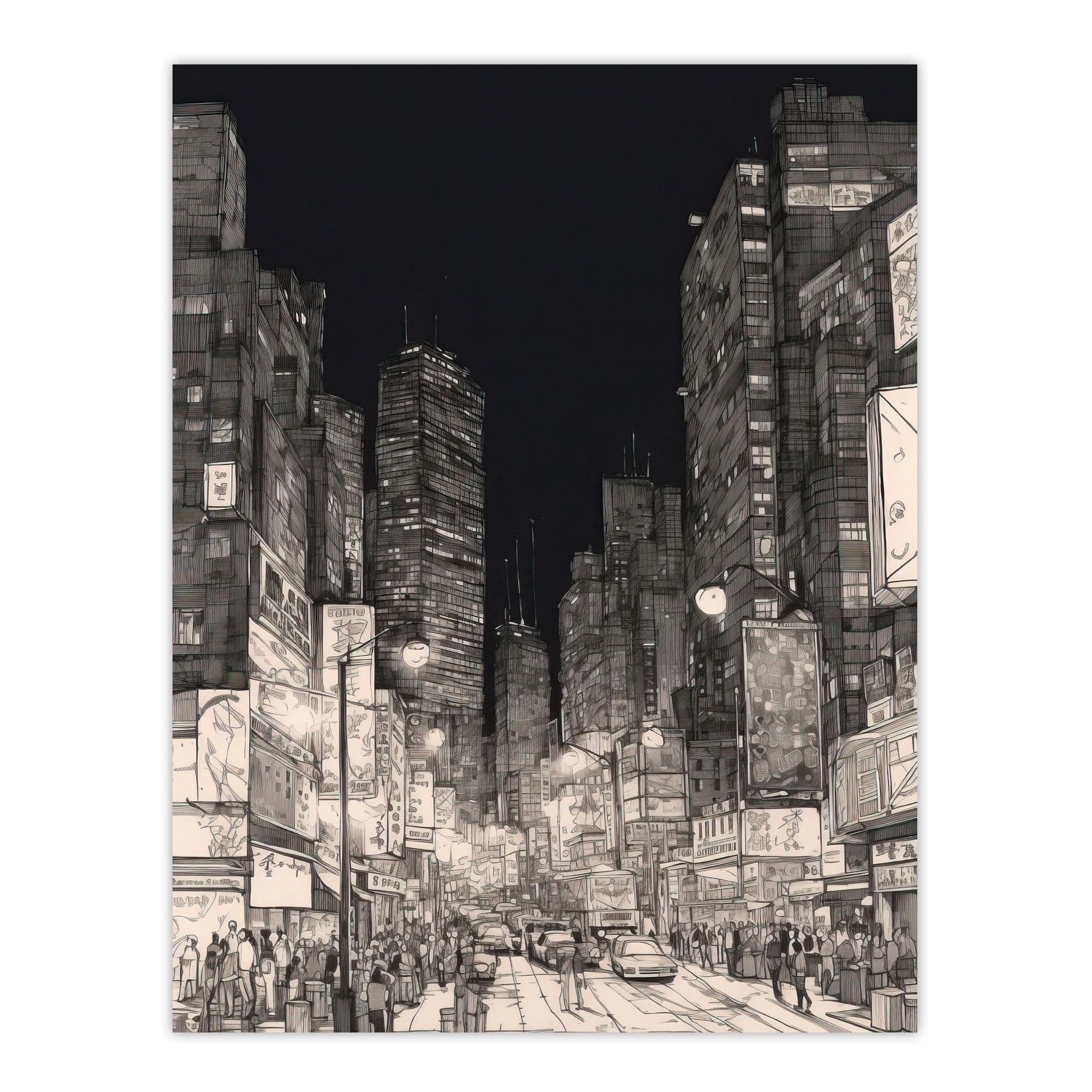 Downtown Dallas Cityscapes An Intricate Ink Sketch Unframed Wall Art Print Poster Home Decor Premium