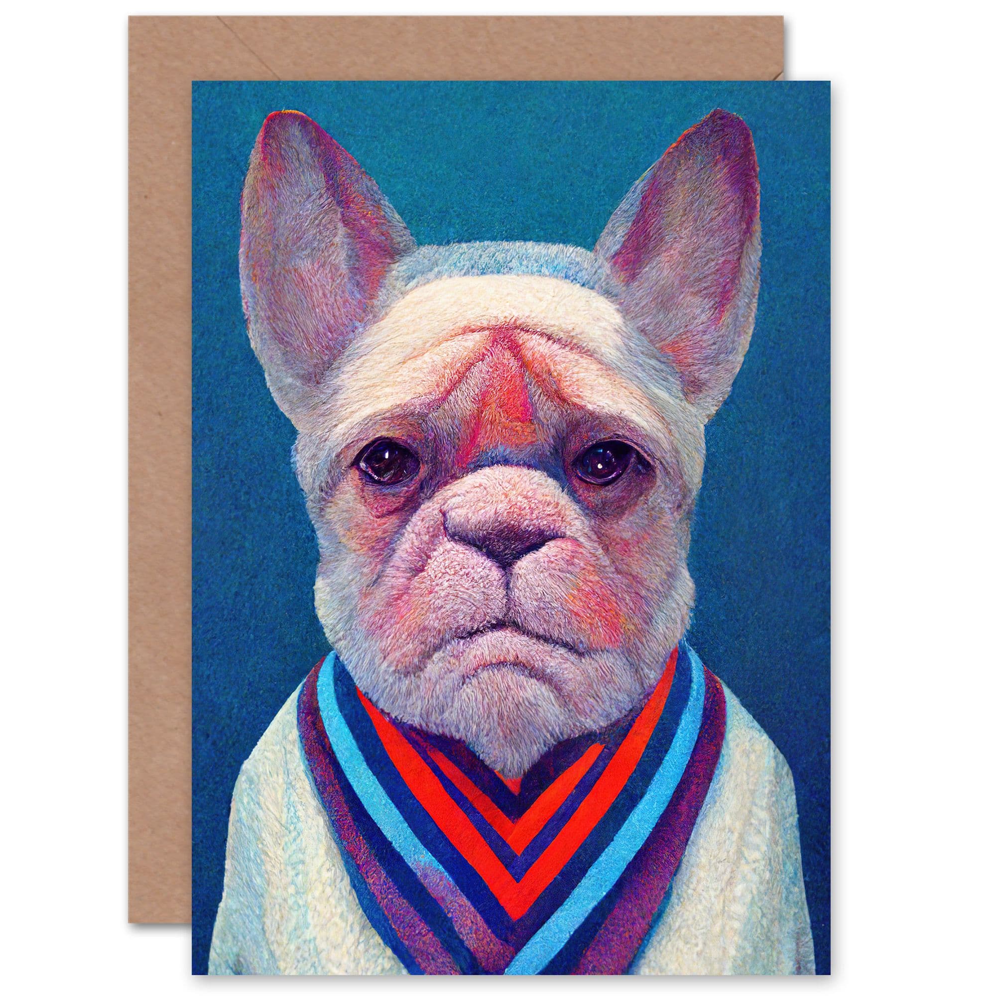 Grumpy Bulldog Husband Him Dad Son Brother Birthday Greeting Card
