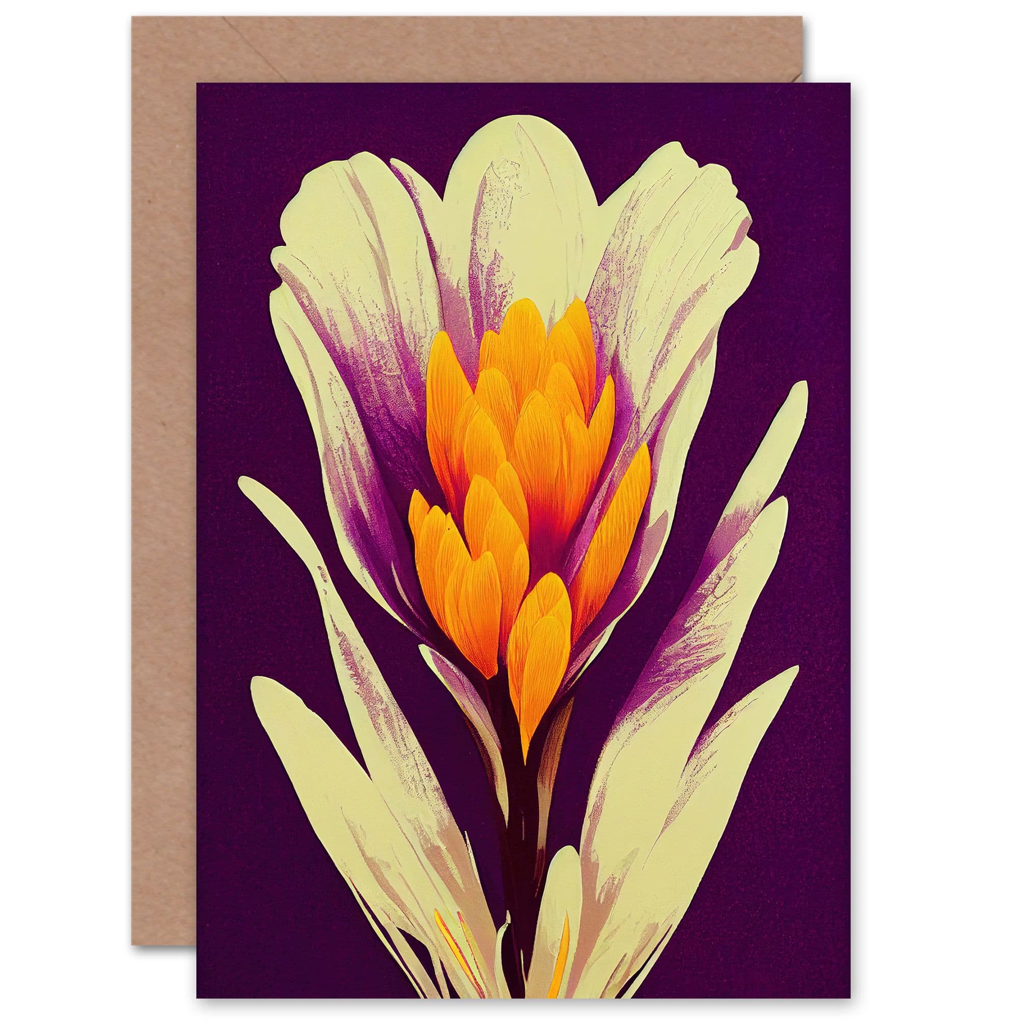 Flower Floral Wife Her Birthday Thank You Greeting Card