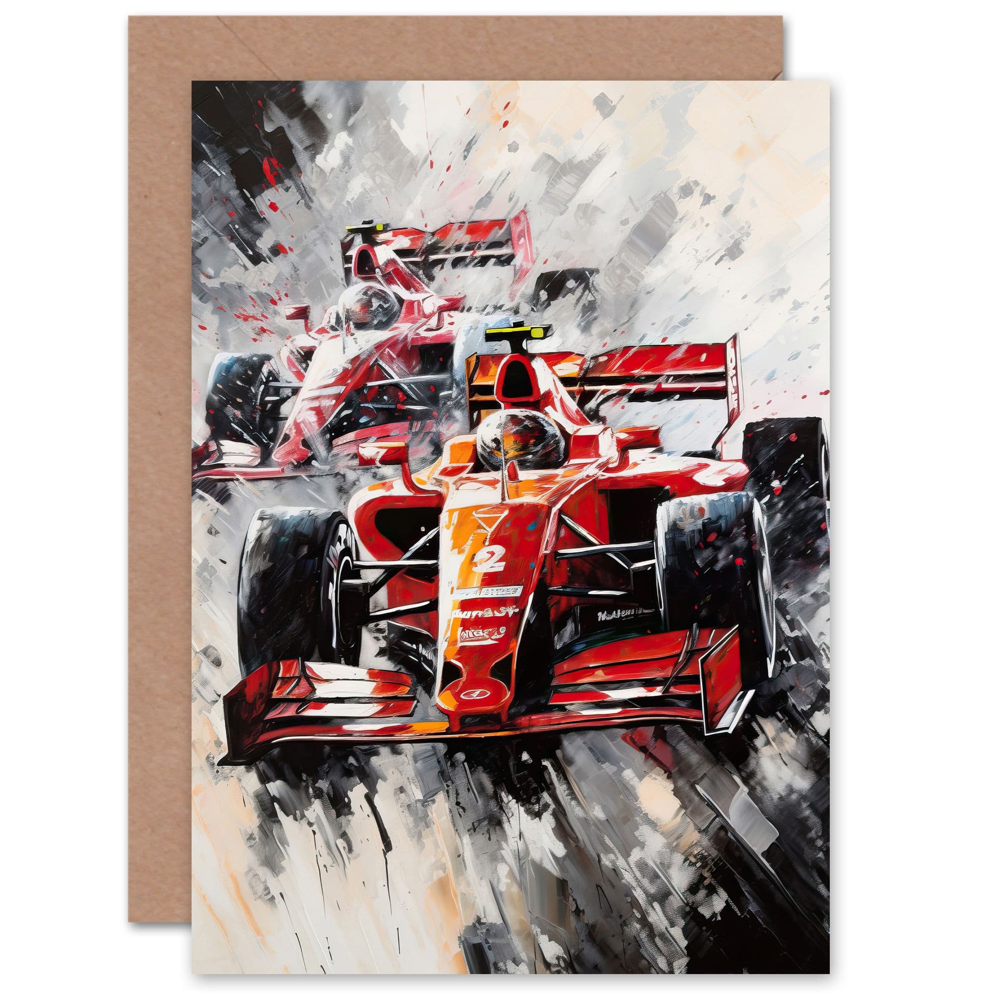 Grand Prix Motorsport Racing for Husband Him Dad Brother Greeting Card