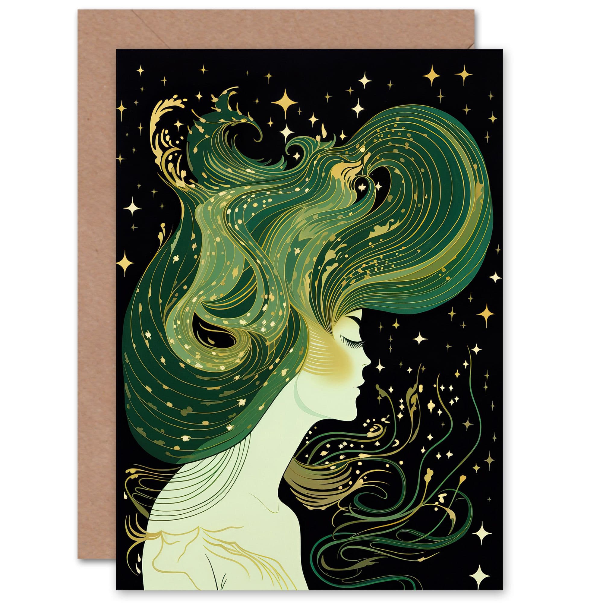 Aurora Art Northern Lights Wife Her Birthday Thank You Greeting Card