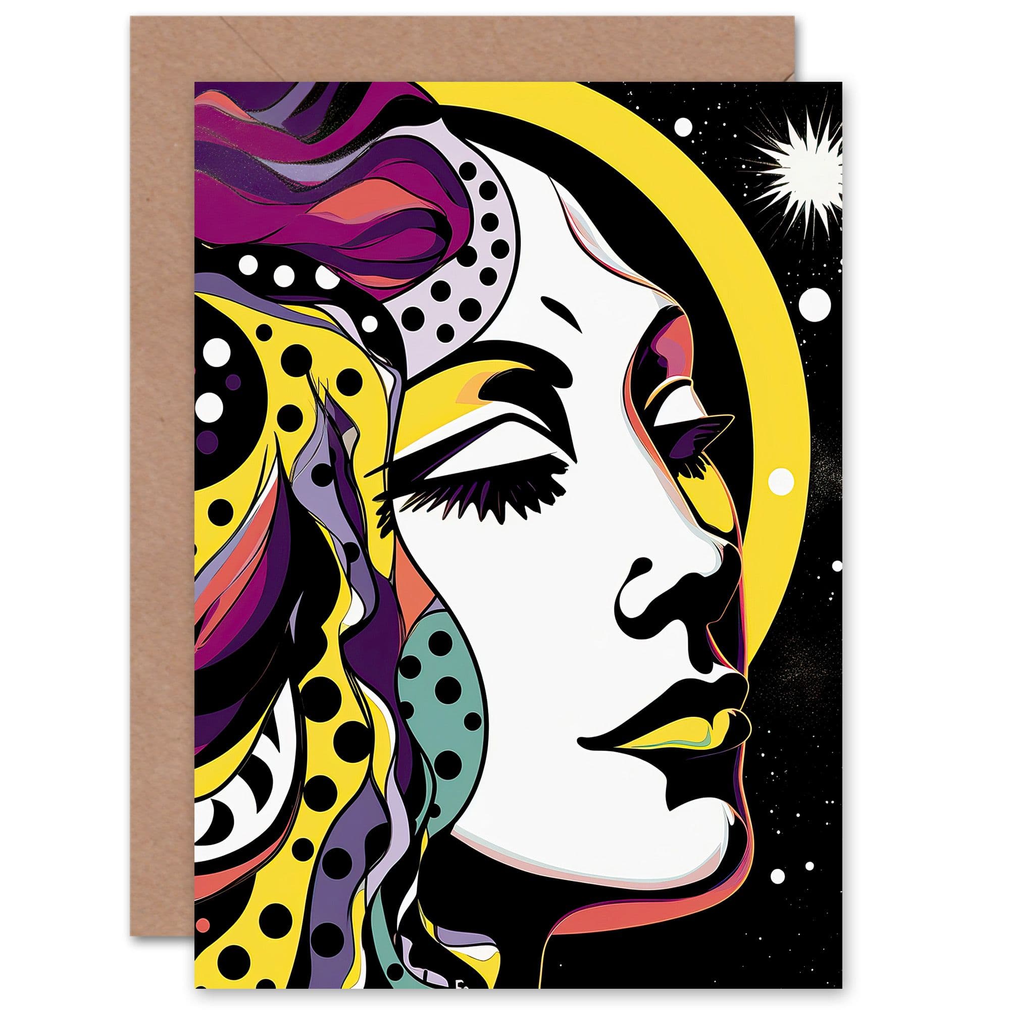 New Moon New Beginnings for Wife Her Birthday Witchy Greeting Card