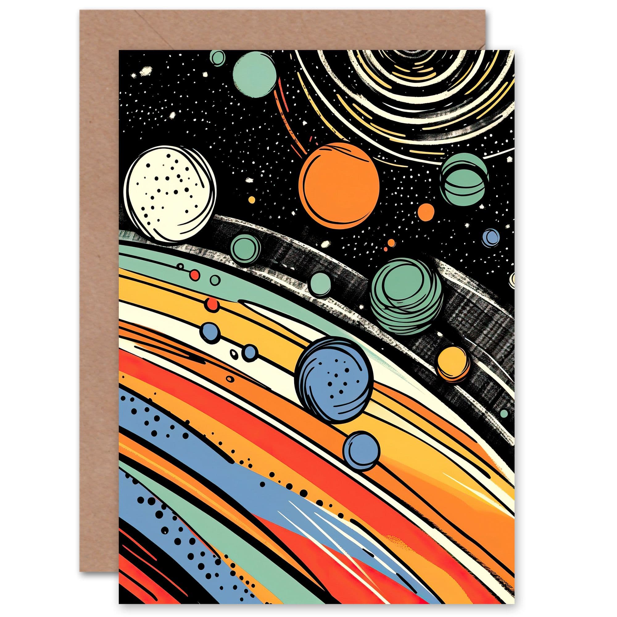 Outer Space Cosmos NASA Milky Way Astronomer Birthday Greeting Card