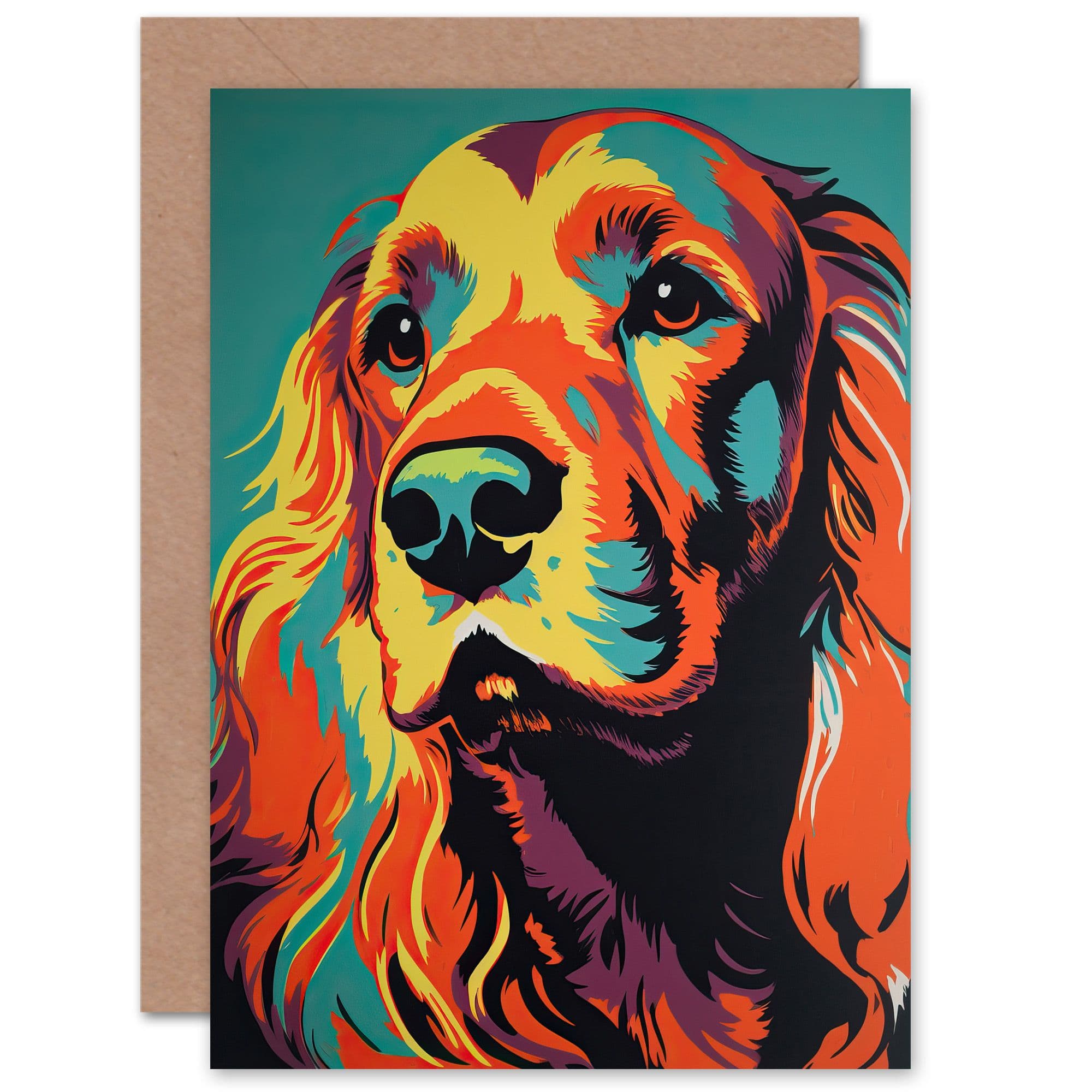 Setter Dog Lover Him or Her Birthday Thank You Greeting Card