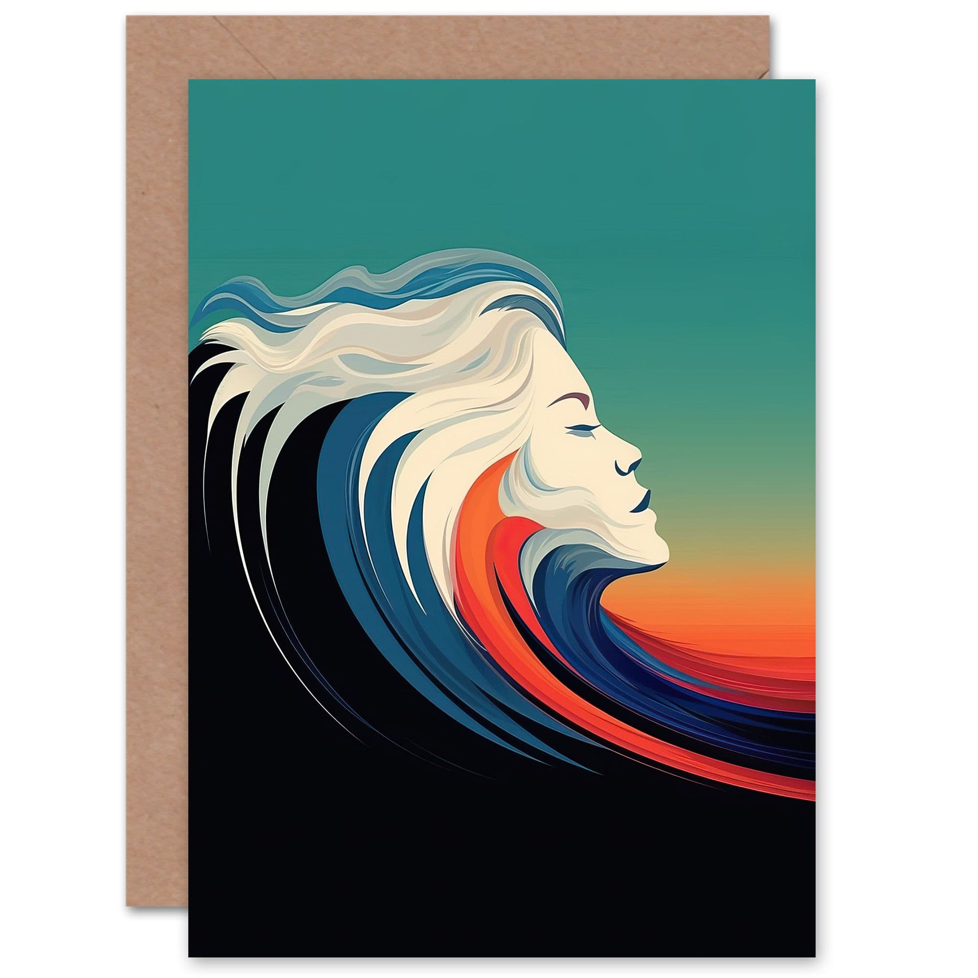 Sea is Calling Siren Seaside Ocean Waves for Her Birthday Greeting Card