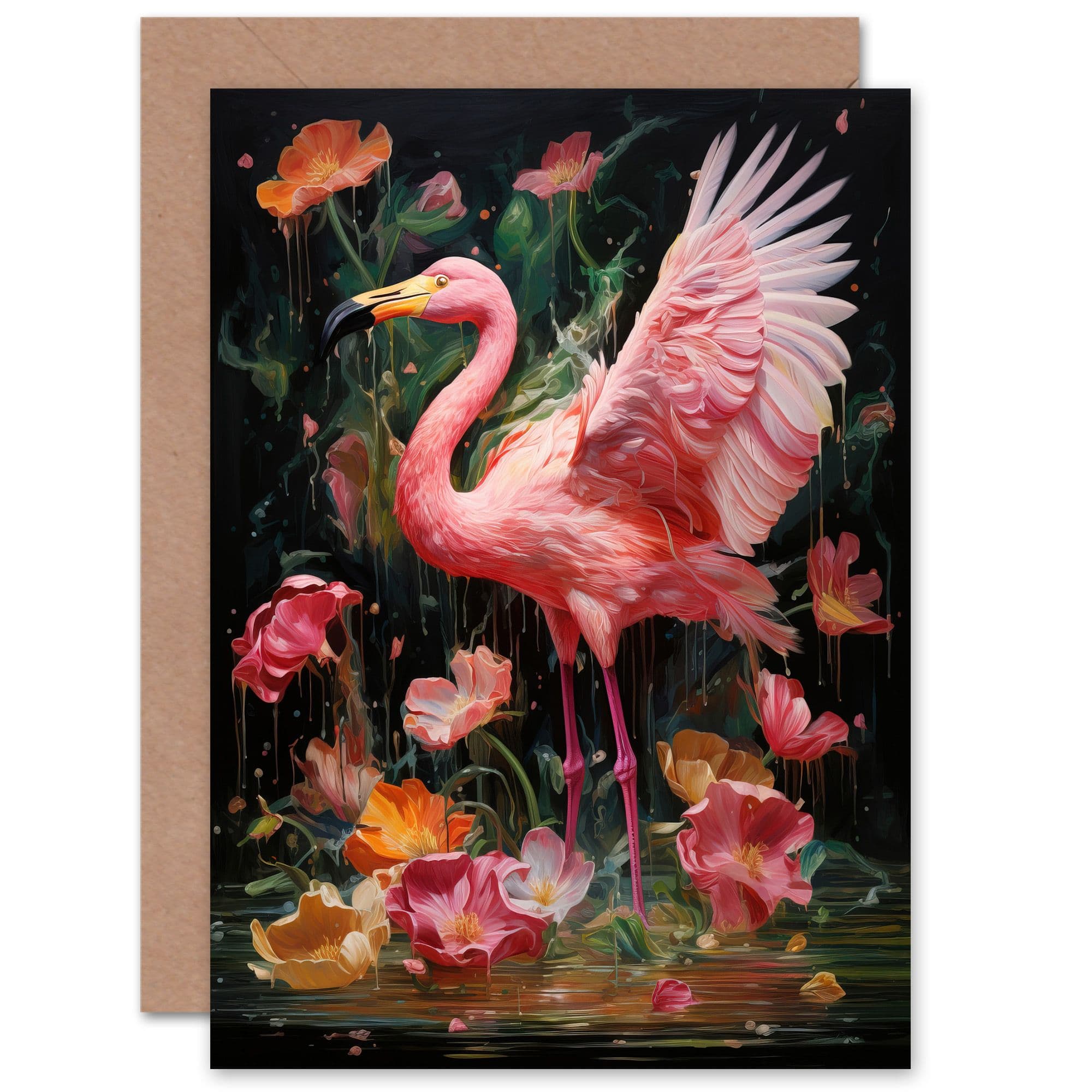 Fun Freedom Fantastic Flamboyant Flamingo Birthday Greeting Card