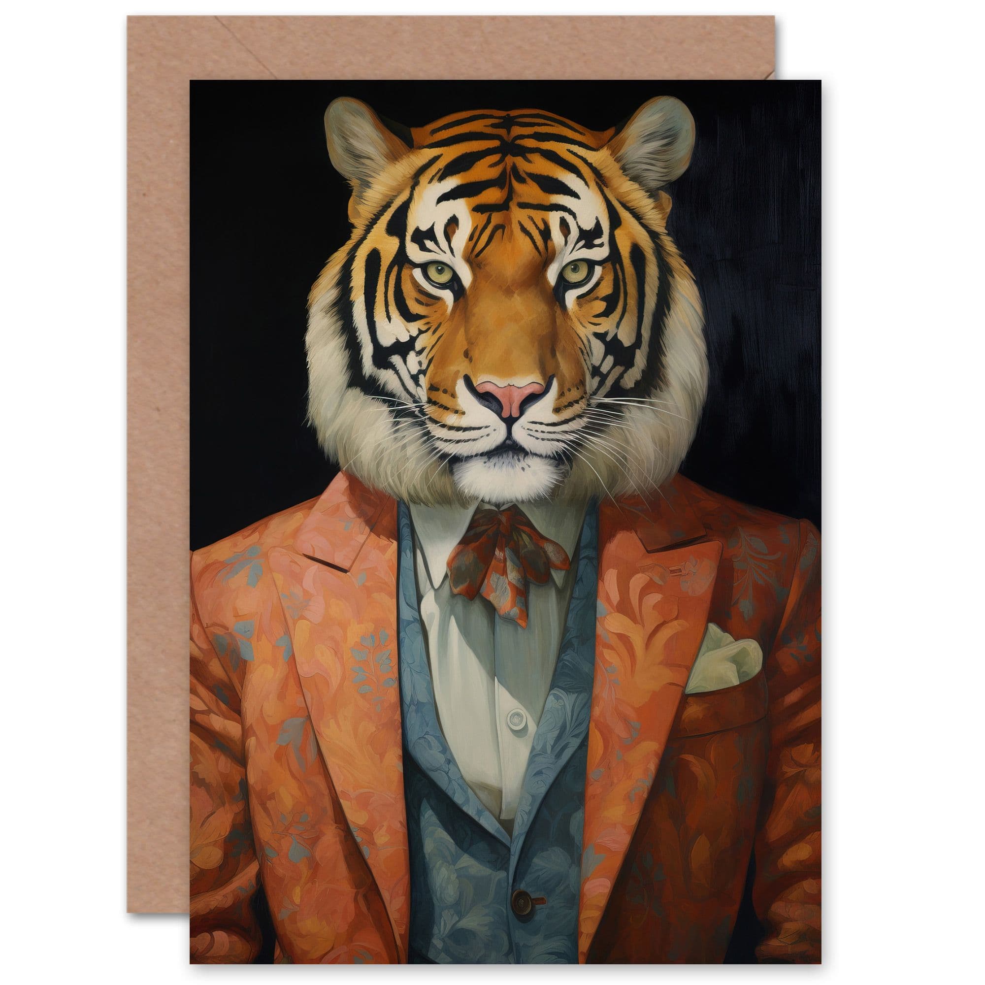 Tiger Who Went to Tea Suit for Husband Him Dad Son Birthday Greeting Card