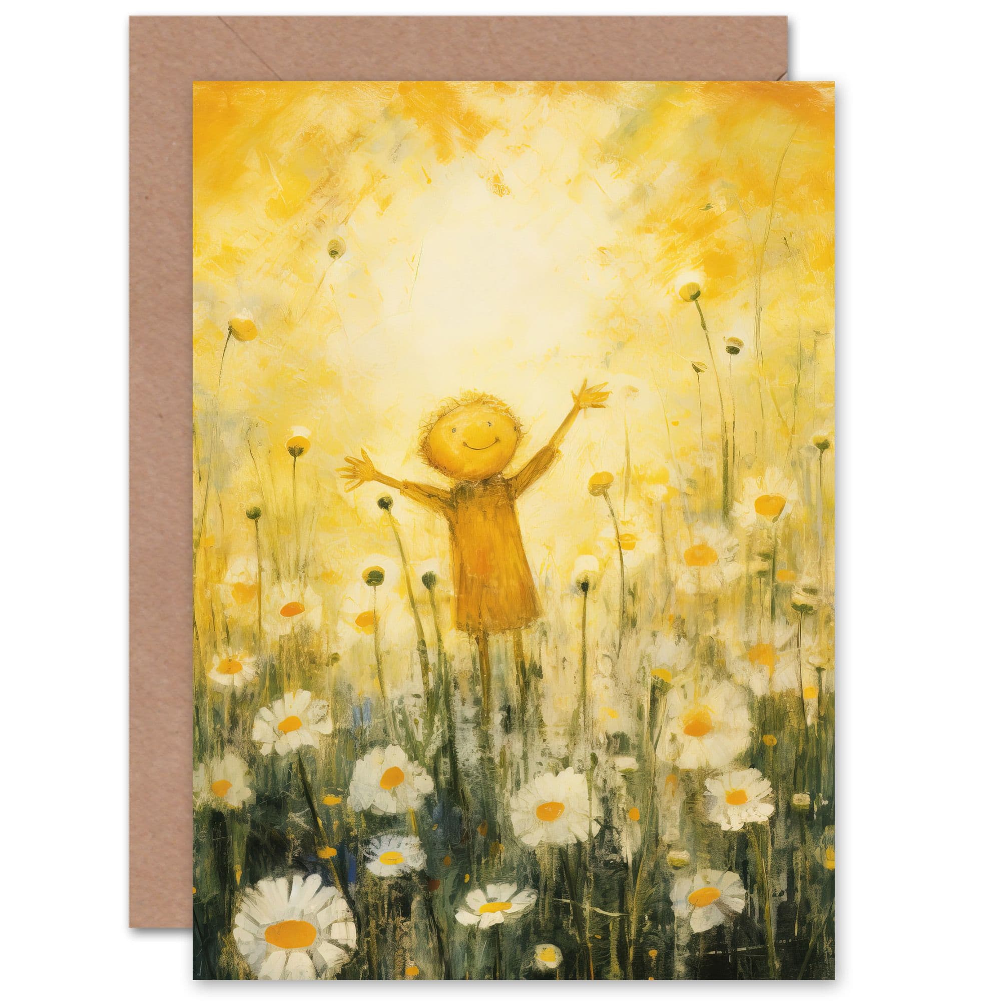 Sunshine Happiness Flowers Everywhere Greeting Card