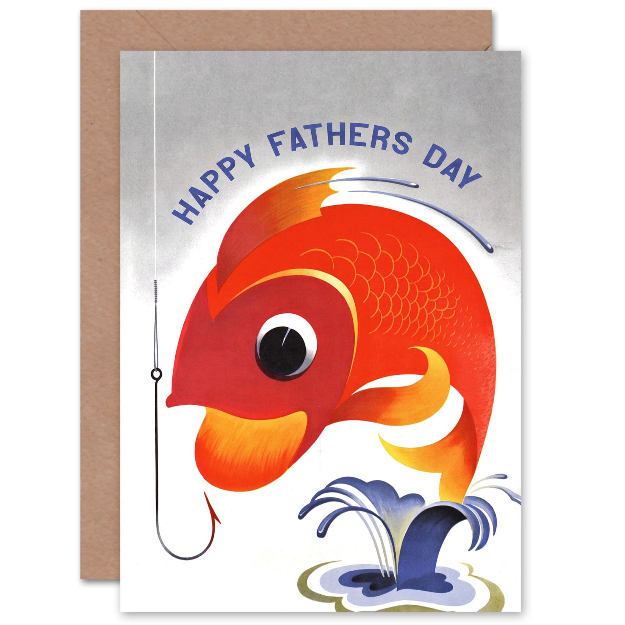 Fathers Day Fishing Angling Fisherman Fish Dad Him Greeting Card