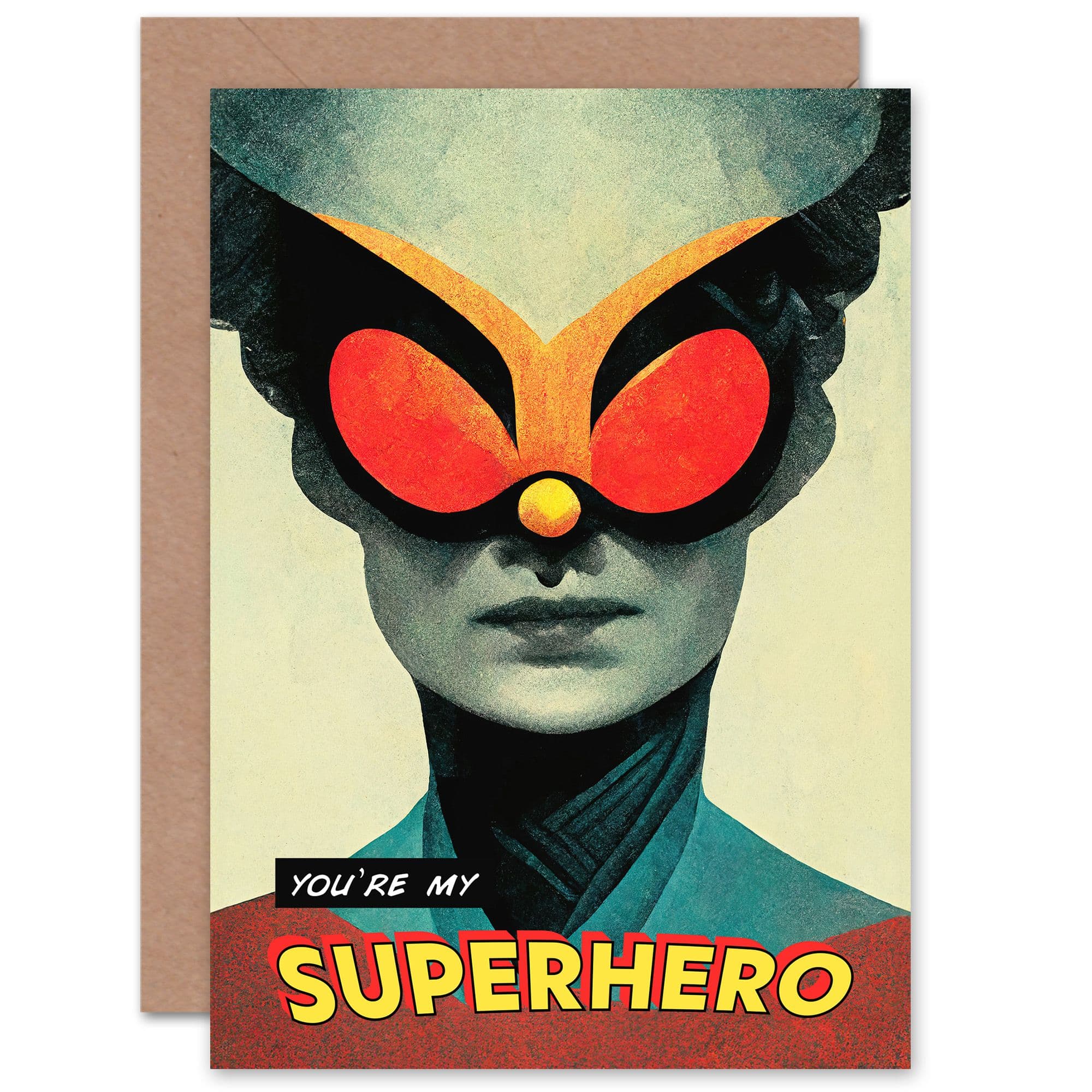 Thank You Youre My Superhero Comic Her Mum Thanks Nurses Doctor Greeting Card