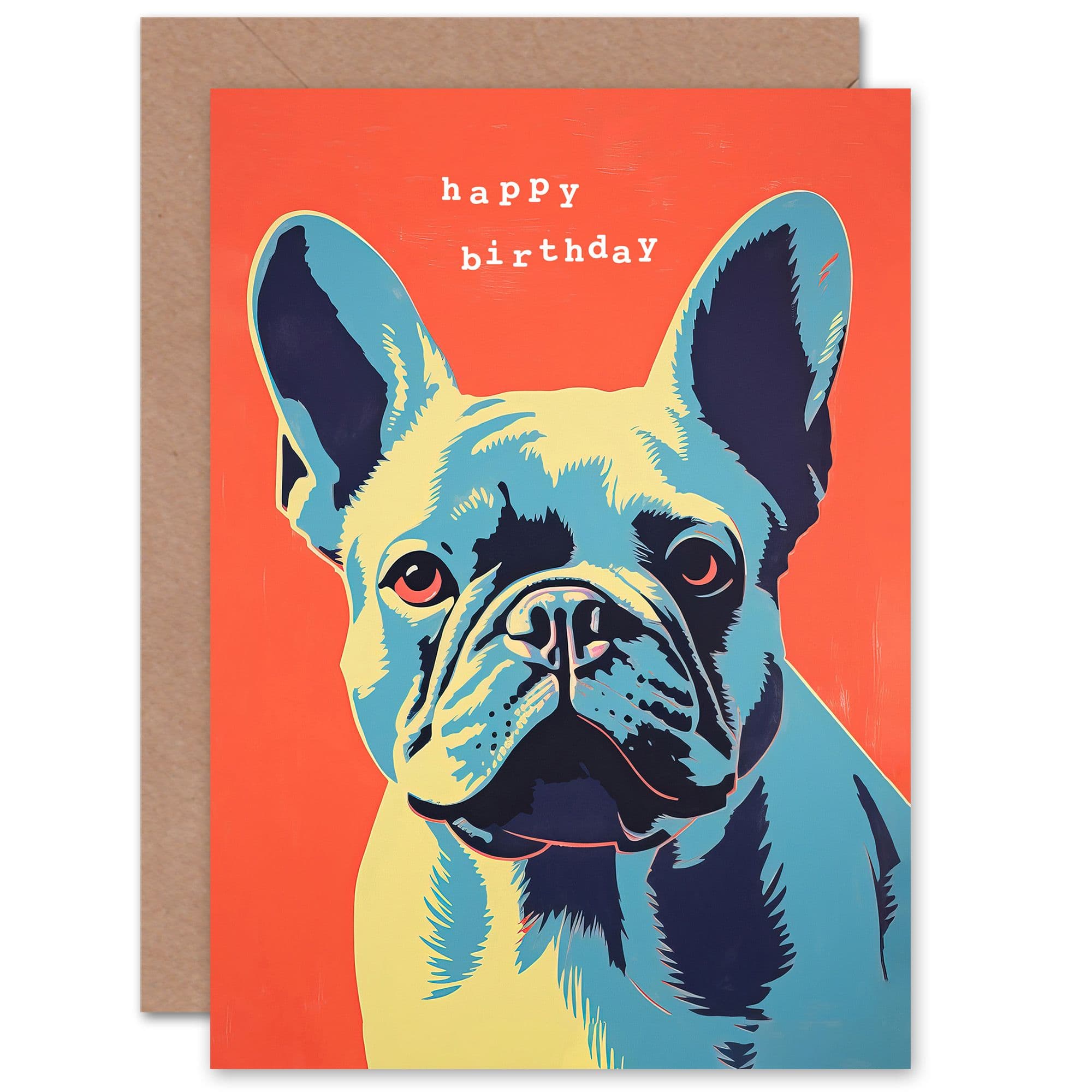Happy Birthday Cute Dog Lover French Bulldog Him Her Greeting Card
