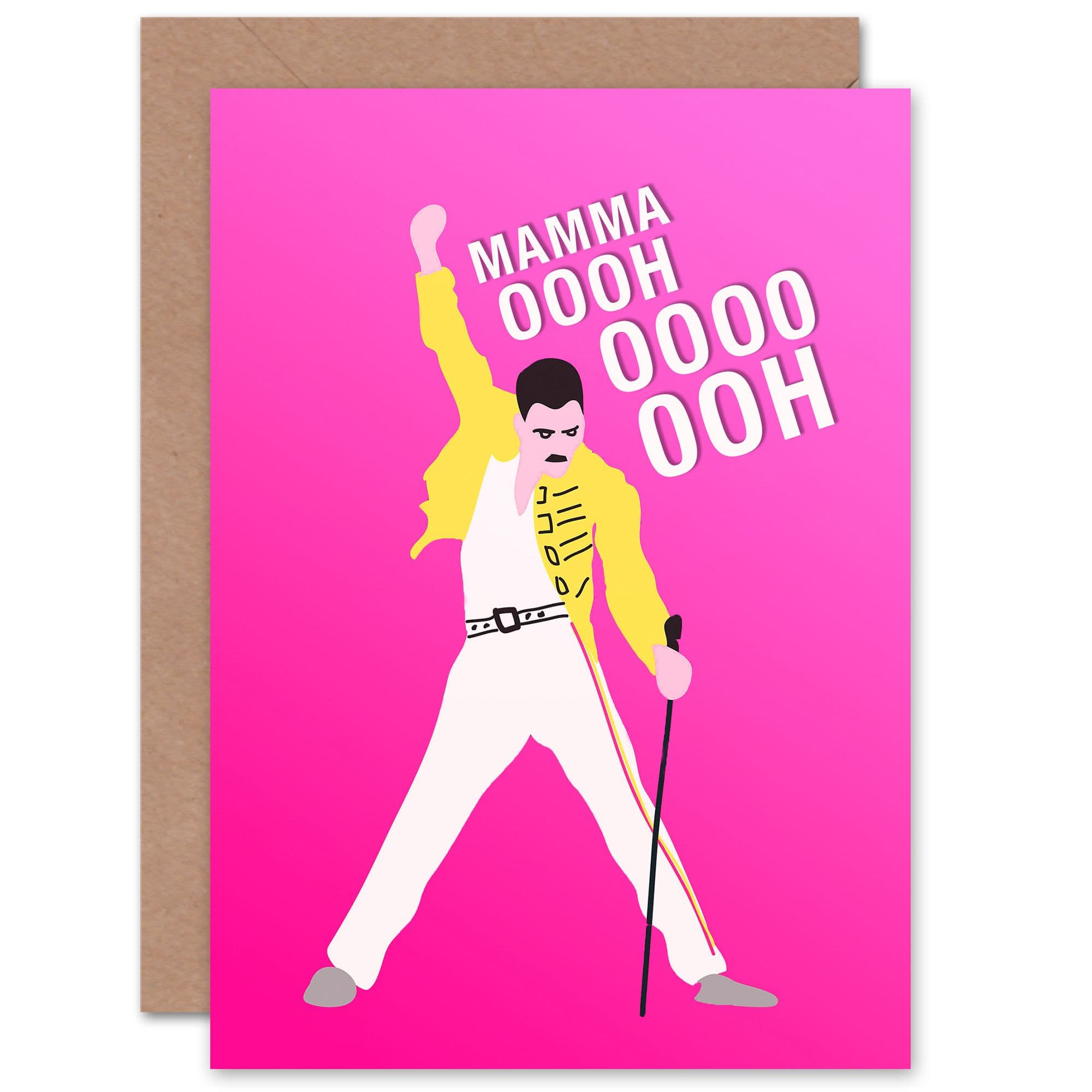Mothers Day Mamma Oooh Freddie Queen Mum Mom Her Greeting Card