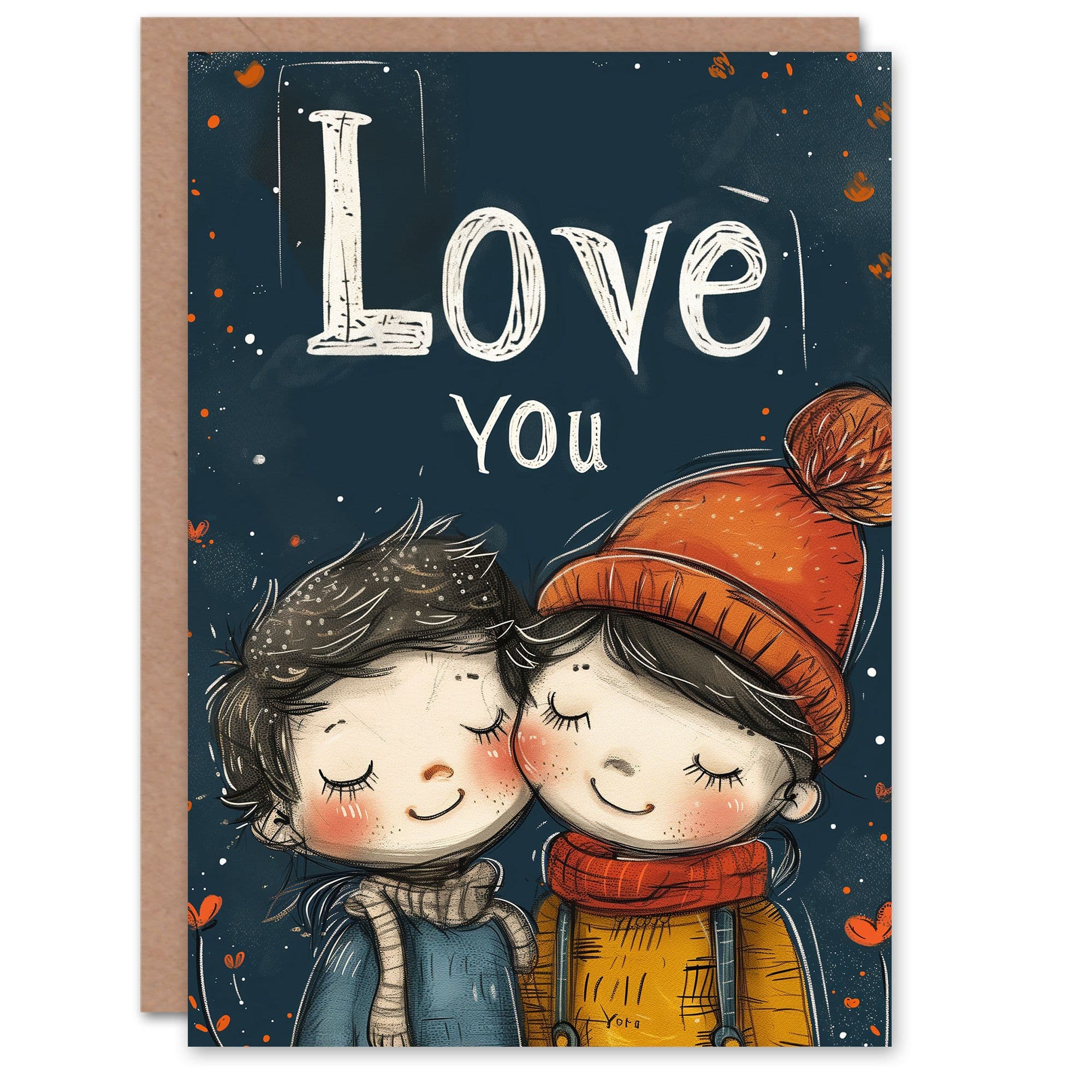 Anniversary Card Love You Cute Kids For Her Wife Partner