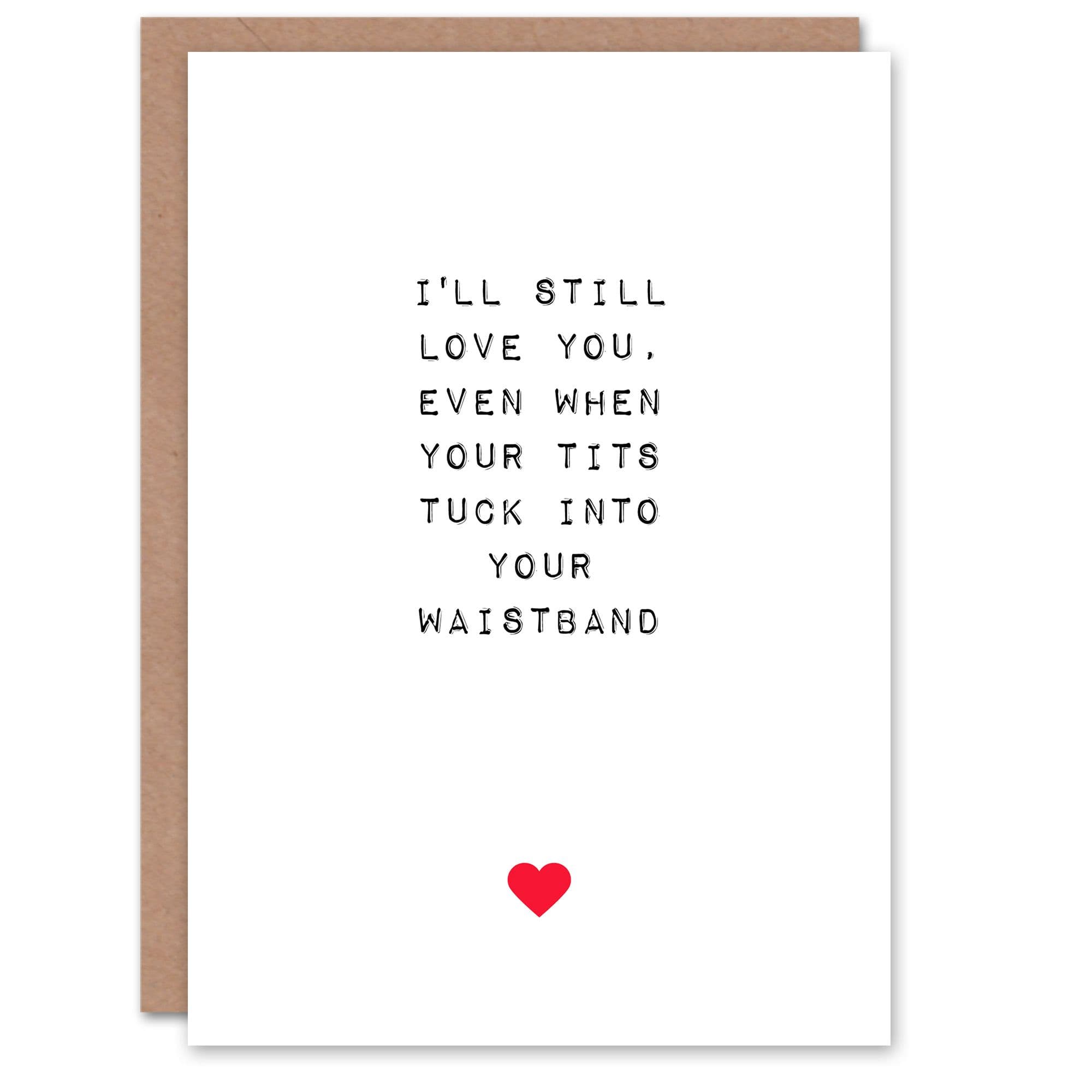 Anniversary Card Rude Funny Even When Old Saggy T*ts Her Wife Partner