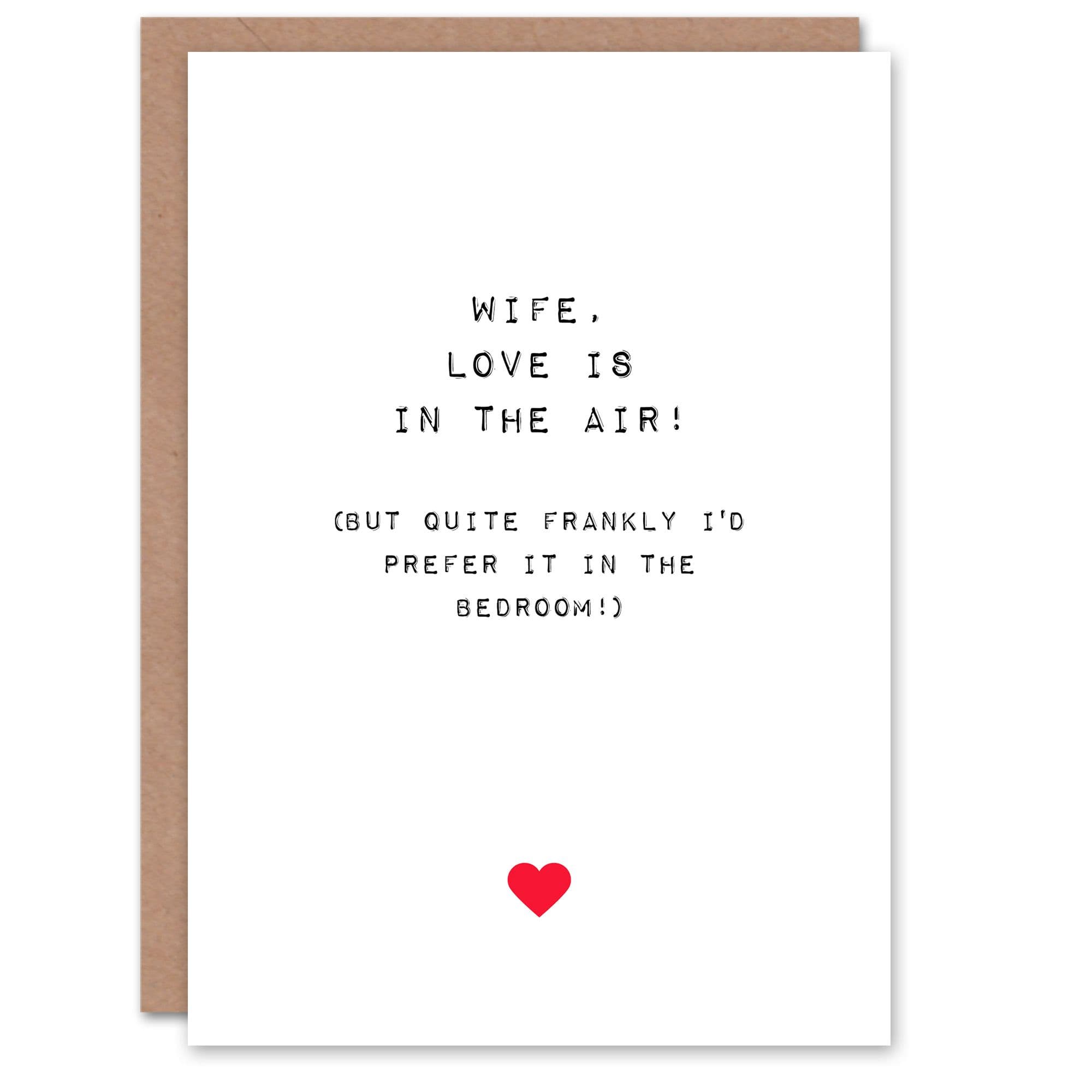 Anniversary Card Adult Rude Funny Wife Love Air Bedroom For Her Wife Partner