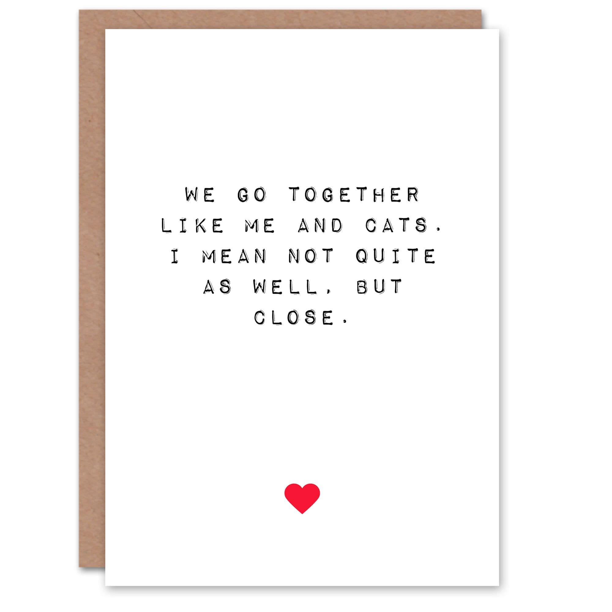 Anniversary Card Fun Funny Humour Cat Lover Him or Her