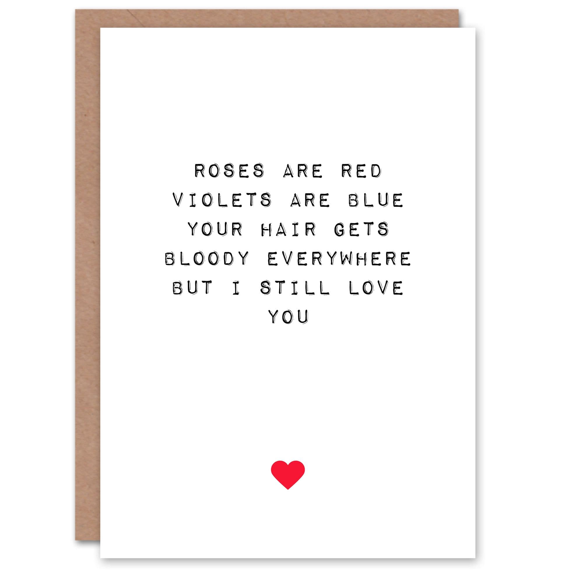 Anniversary Card Fun Funny Humour Hair Everywhere Her Wife Partner