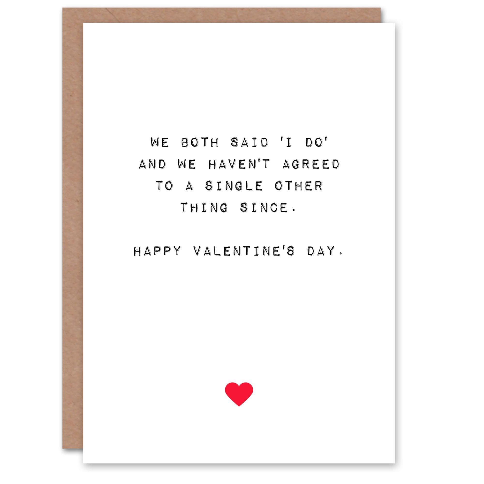 Anniversary Card Fun Funny Humour Husband Wife Disagree For Him or Her