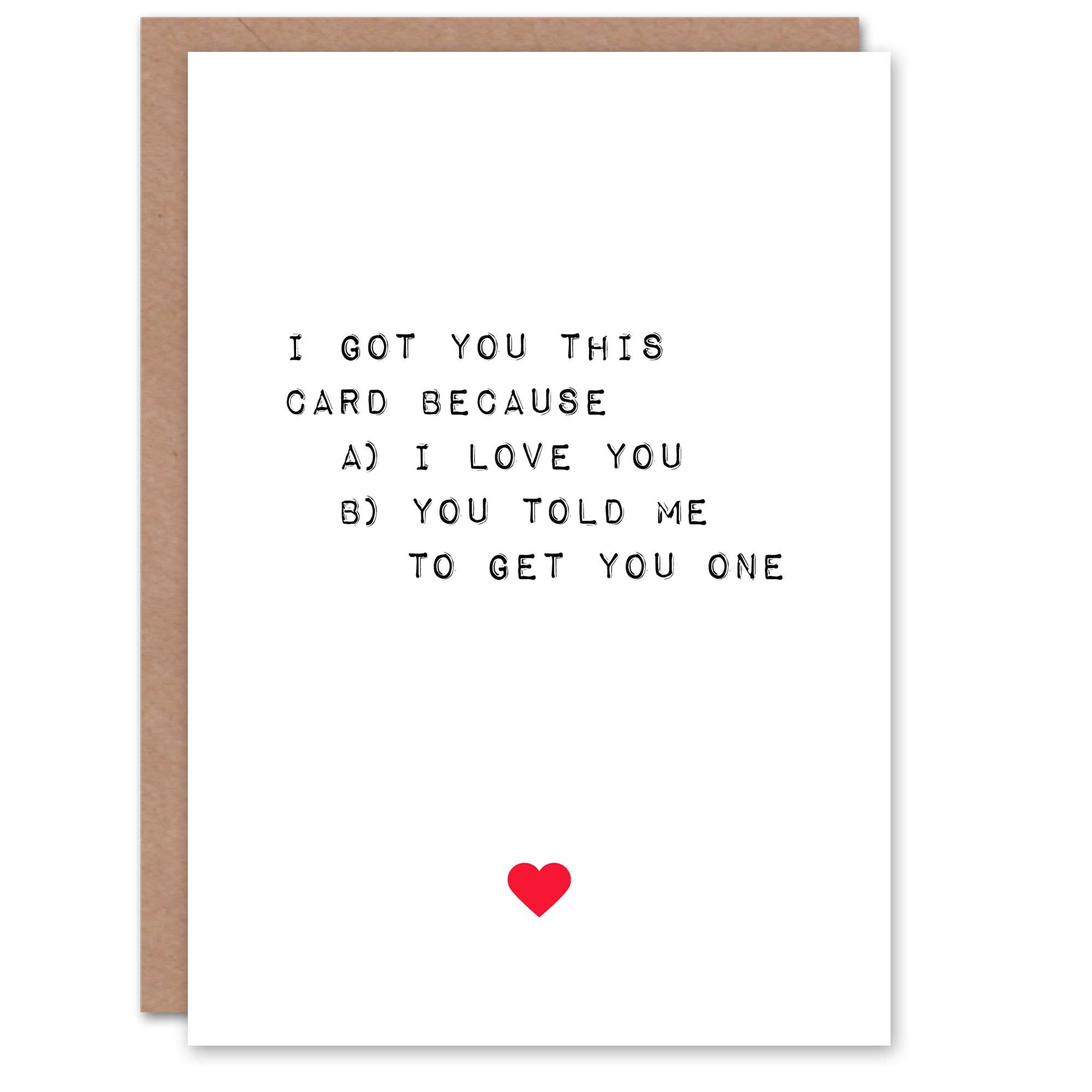 Anniversary Card Fun Funny Humour You Told Me To For Her Wife Partner
