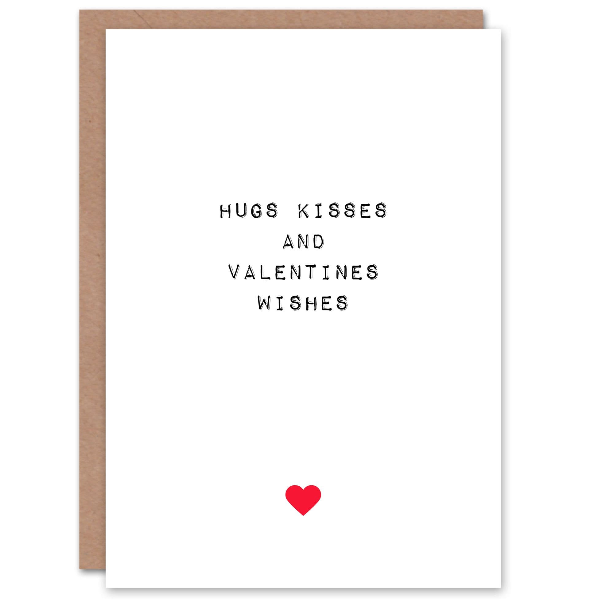 Anniversary Card Hugs Kisses Wishes For Him or Her