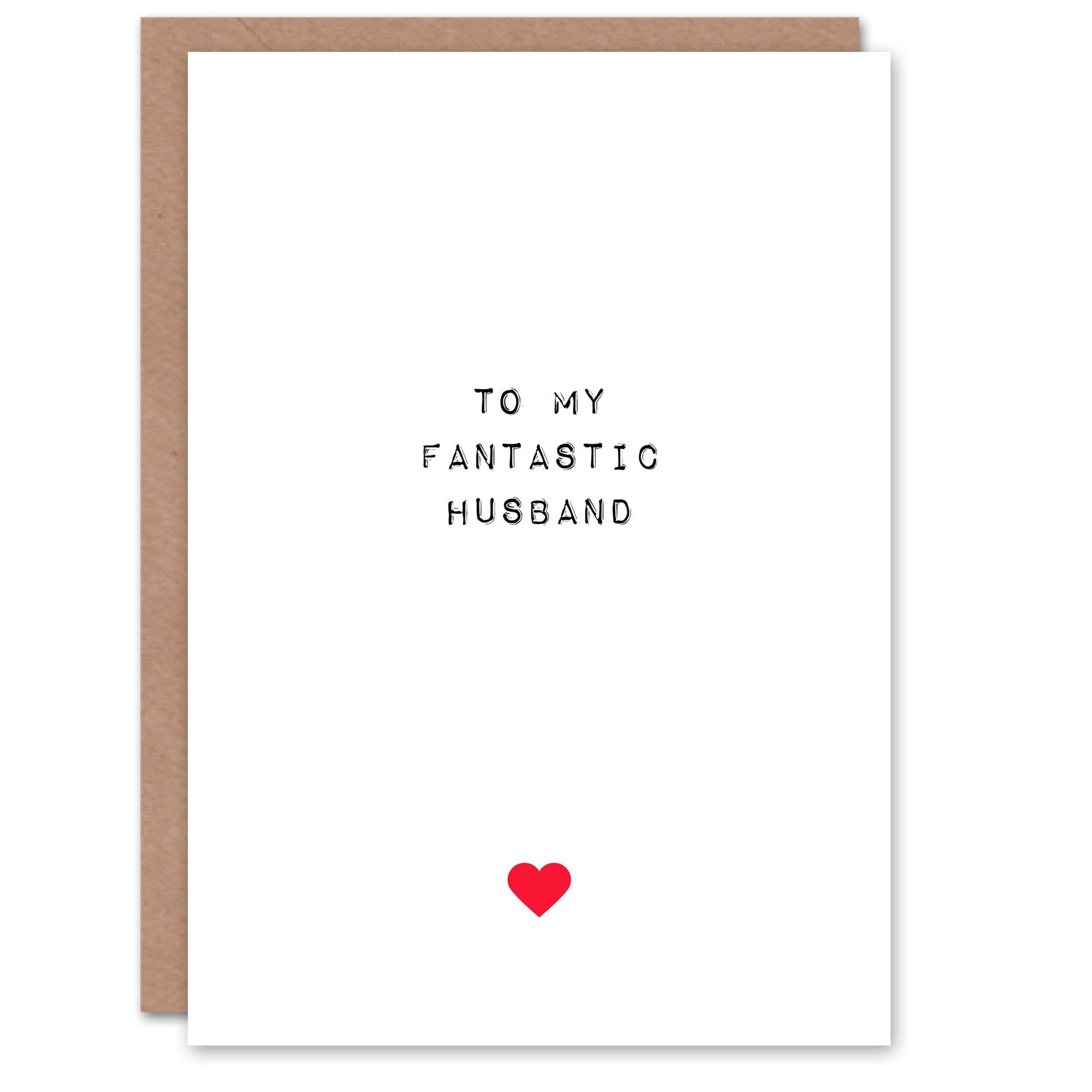 Anniversary Card My Fantastic Husband Him Husband Partner