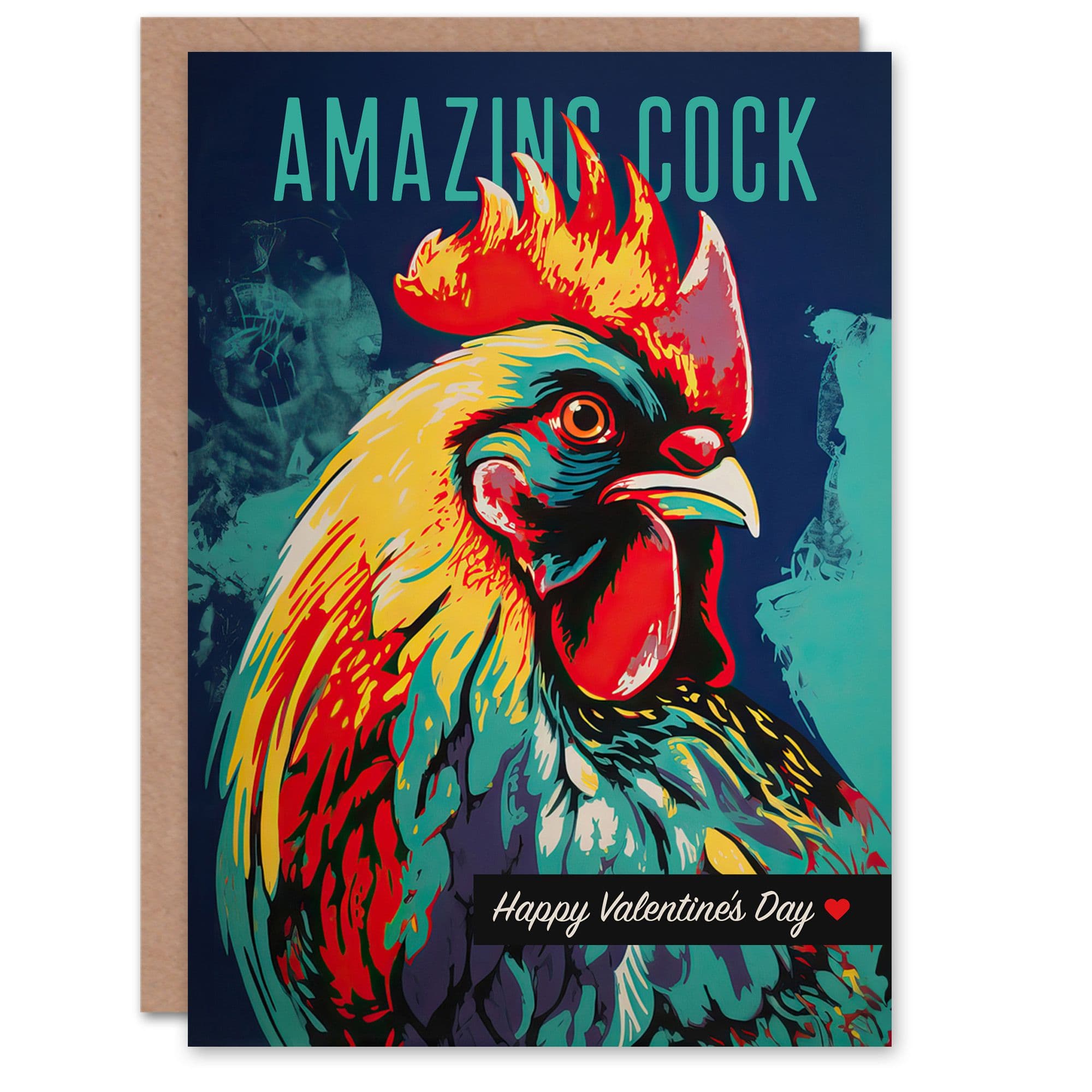 Anniversary Card Funny Humour Amazing Cock Rooster Him Husband Partner