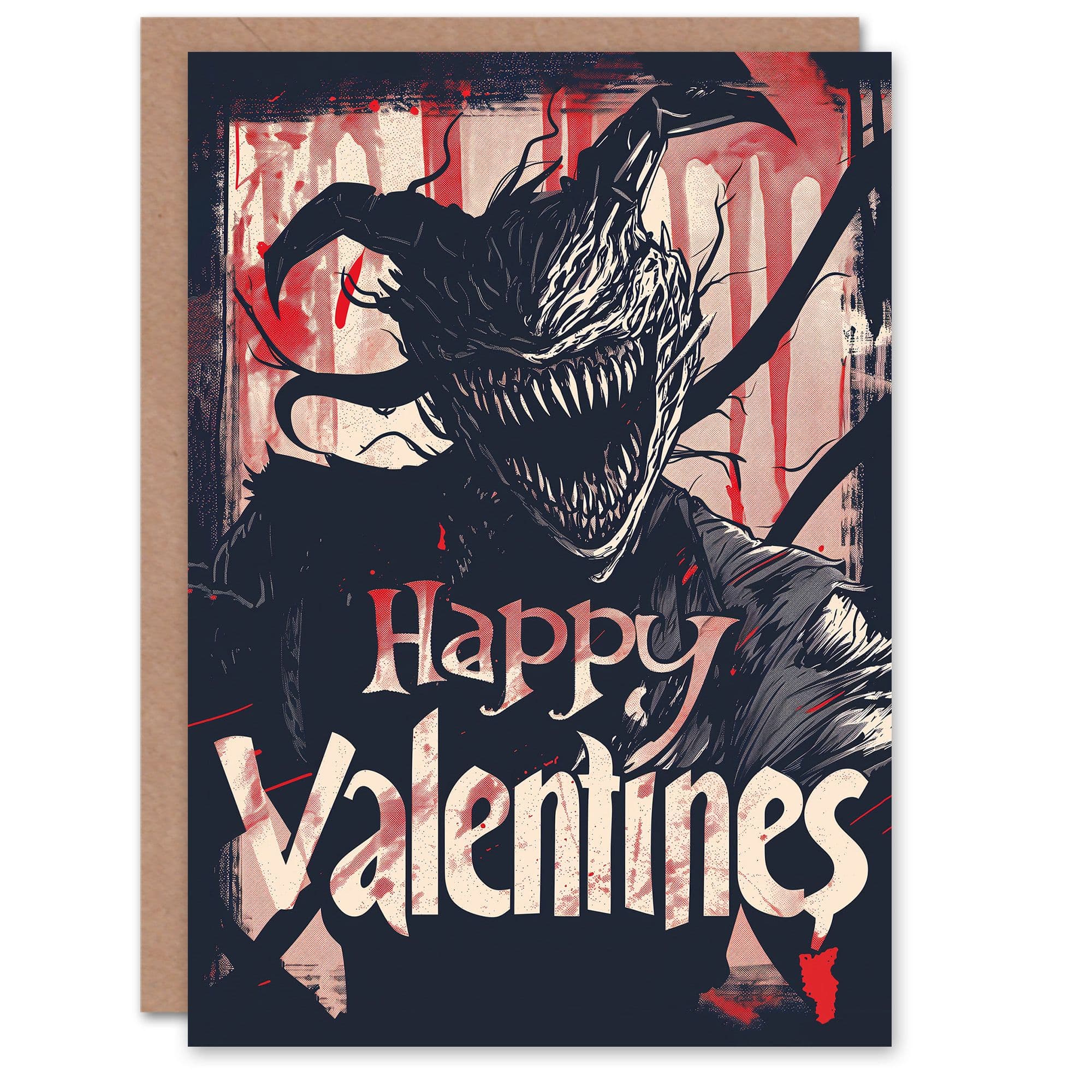 Anniversary Card Horror Fan Scary Gore Monster Him or Her