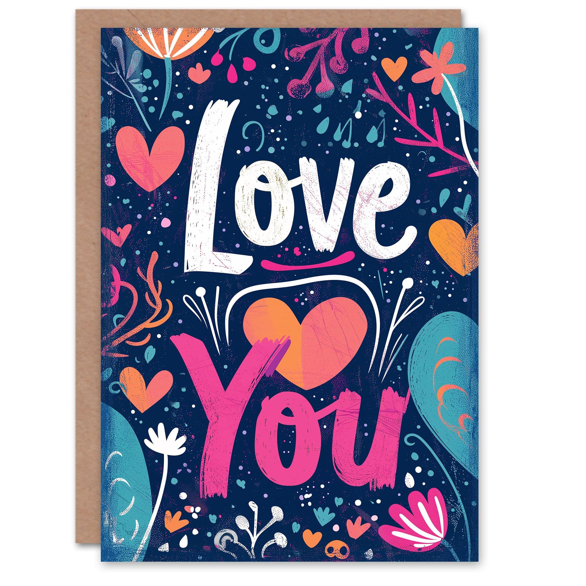 Anniversary Card Flowers Hearts Love You Her Wife Partner