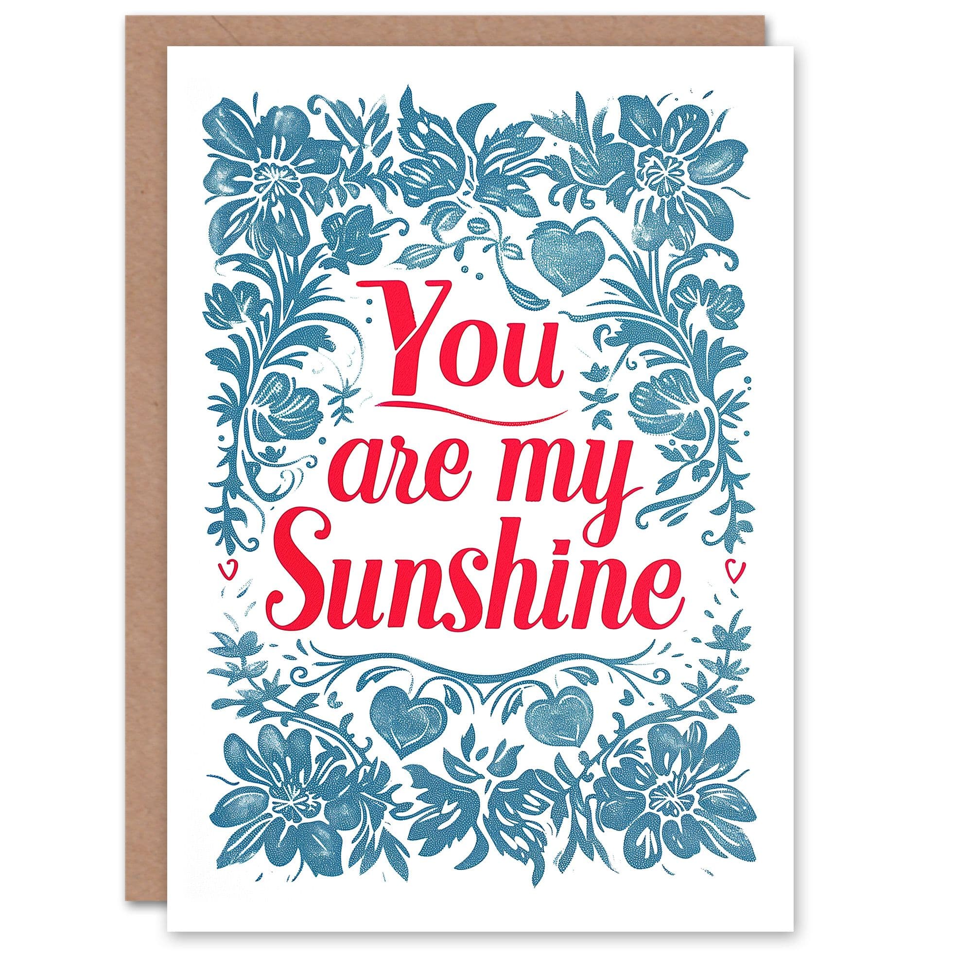 Anniversary Card You Are My Sunshine Floral Love For Her Wife Partner