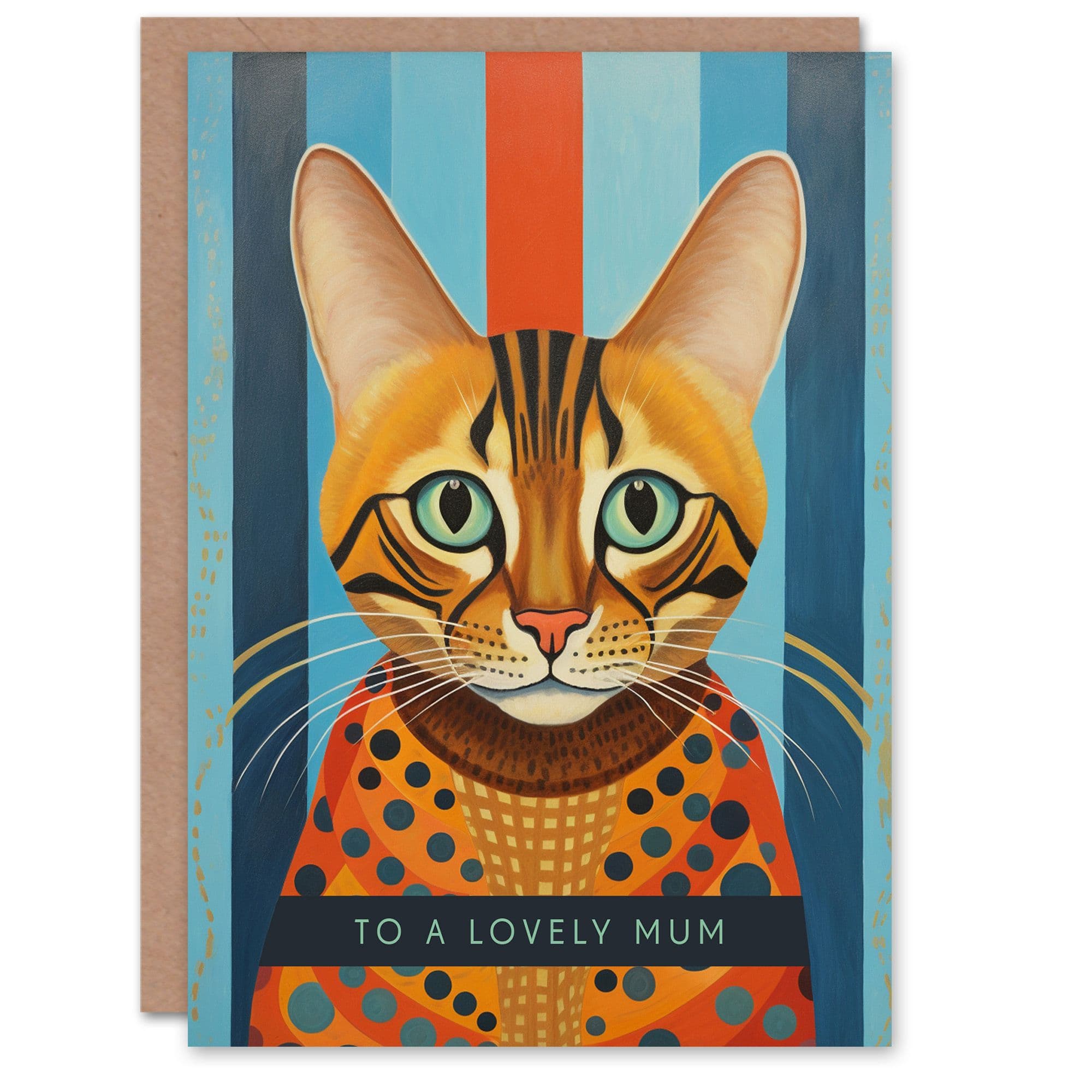 Mothers Day Greeting Card Lovely Mum Cat Lover Jumper Mum