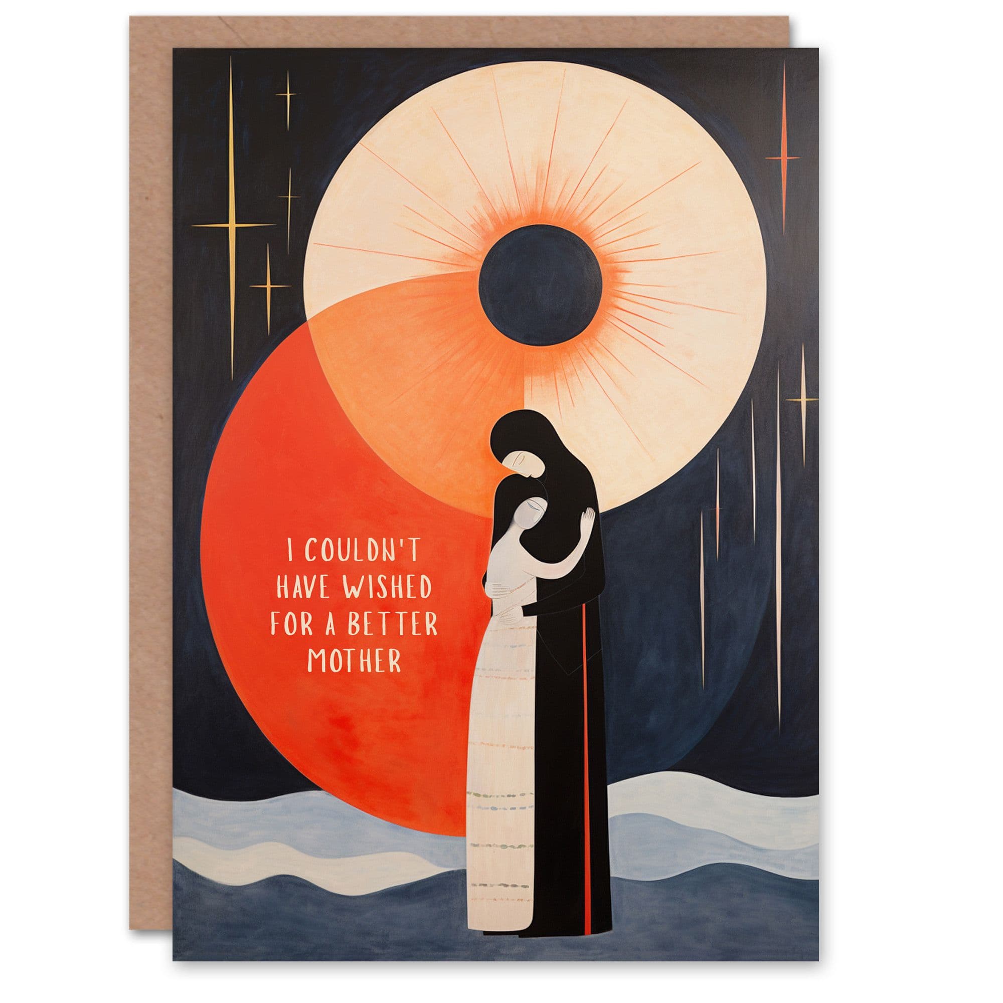 Mothers Day Greeting Card Birthday Hug Couldnt Wish Better Daughter Mum
