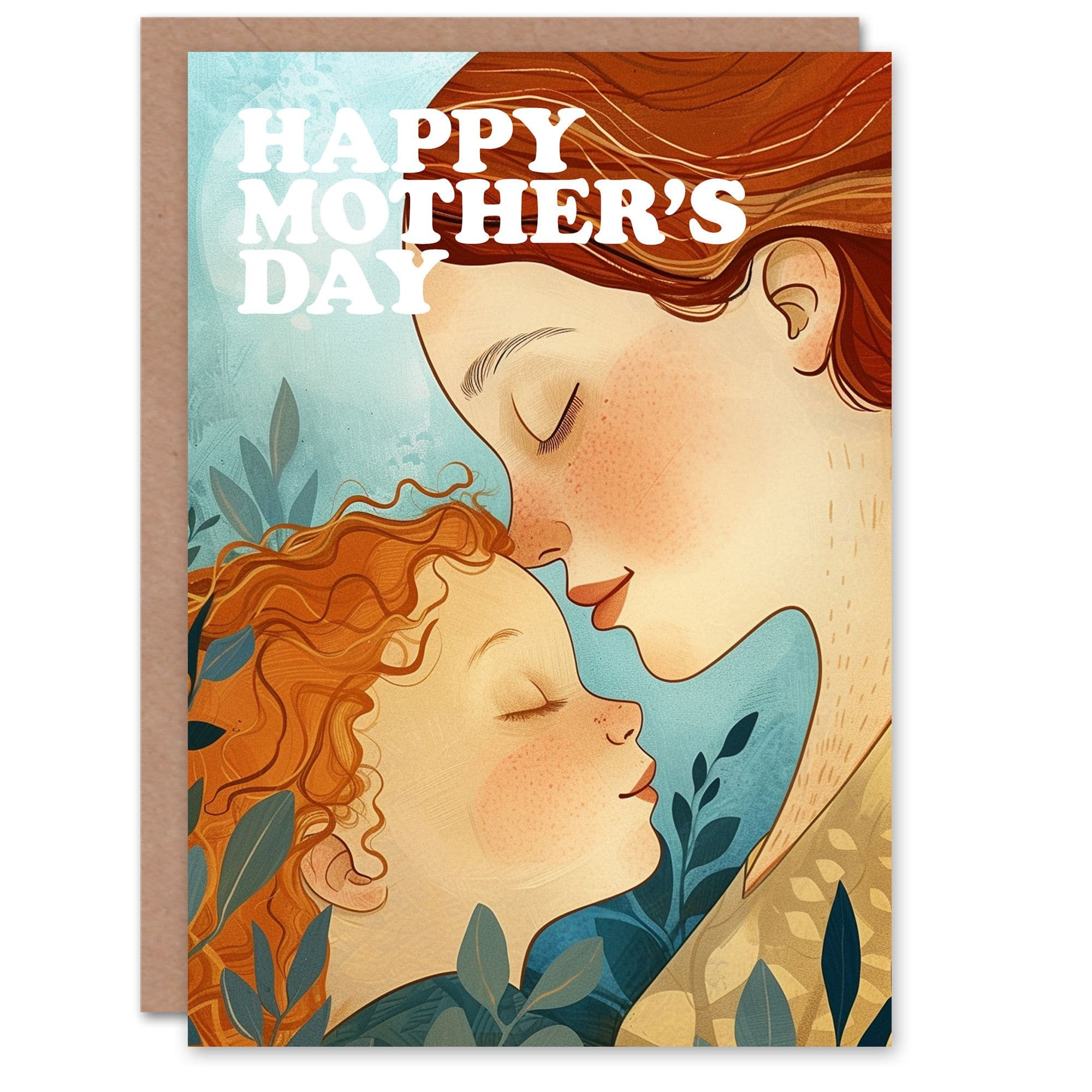 Mothers Day Greeting Card Mum Daughter Hug Head Mum