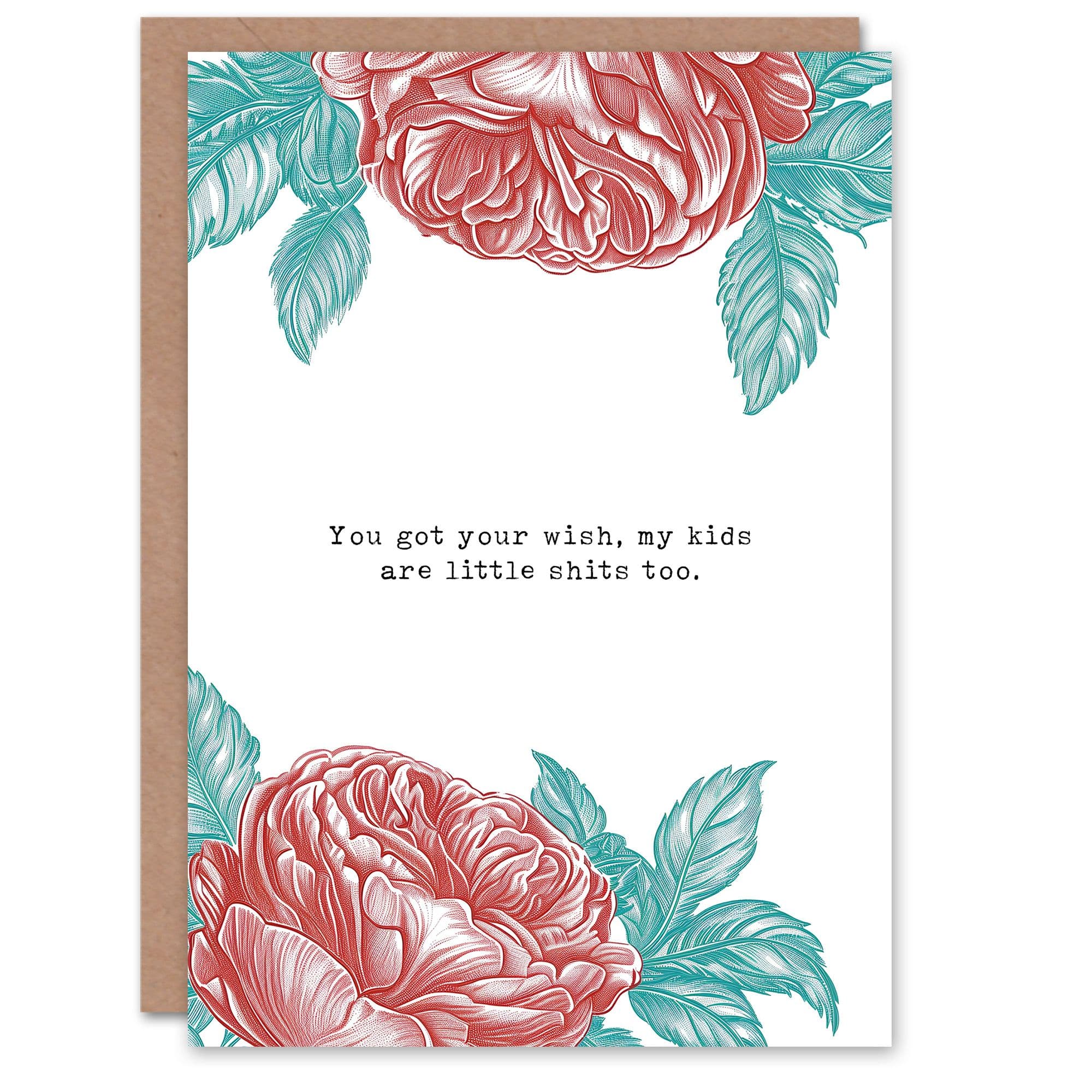Mothers Day Your Wish My Are S**ts Too Fun Funny Humour Joke Mum Greeting Card