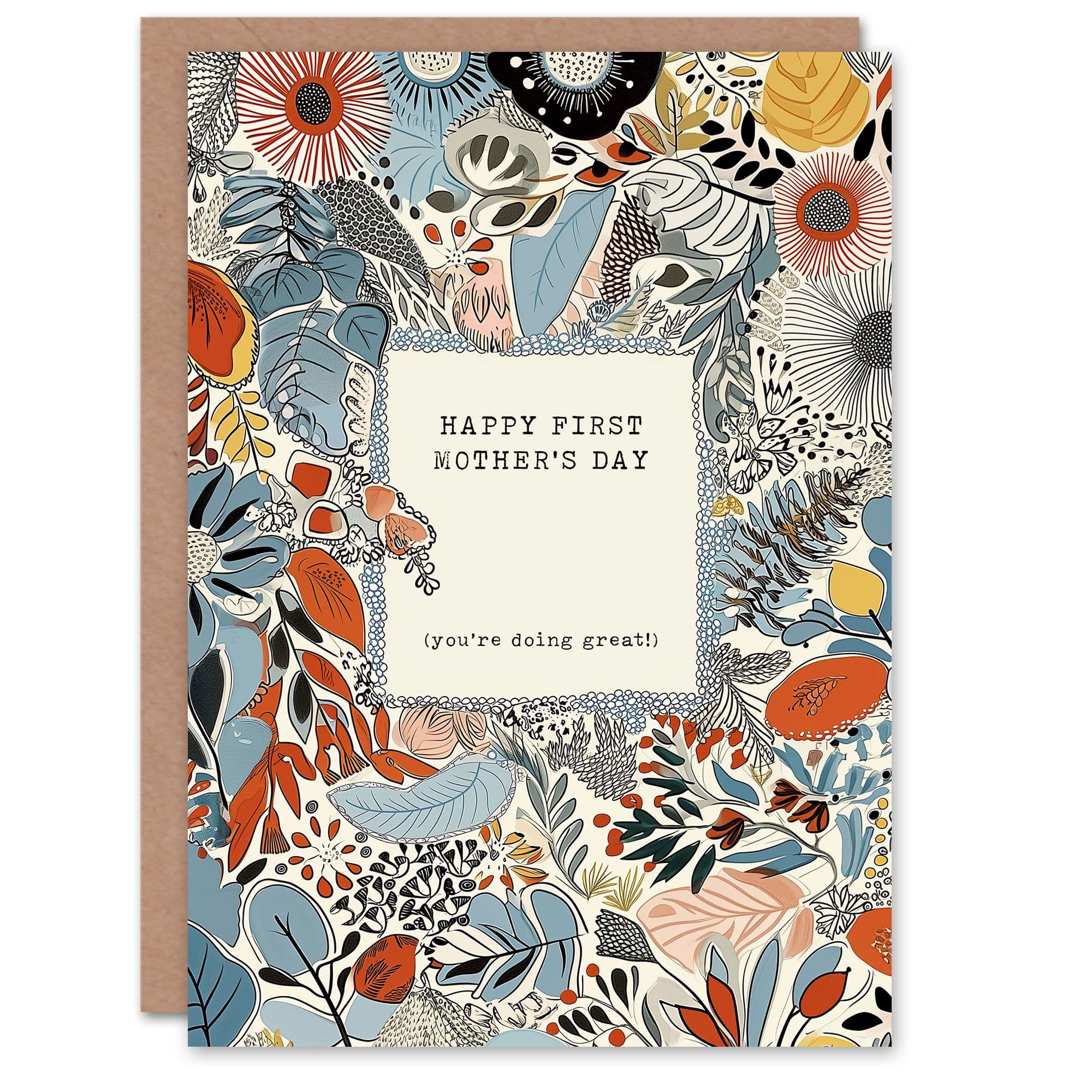 Happy First Mother's Day Sincere You're Doing Great Mum Greeting Card