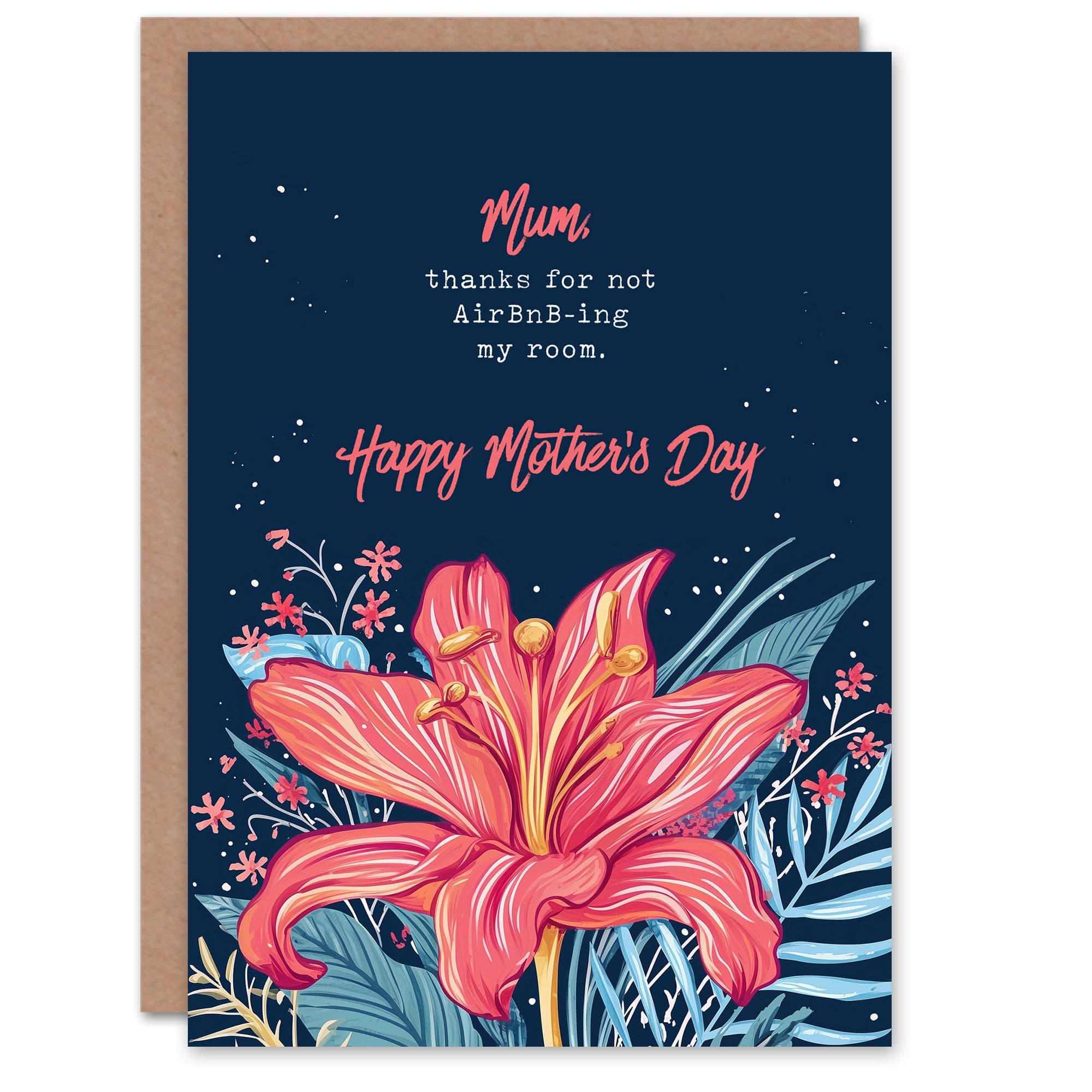 Mother's Day Fun Funny Humour Joke Not Renting My Room Mum Greeting Card