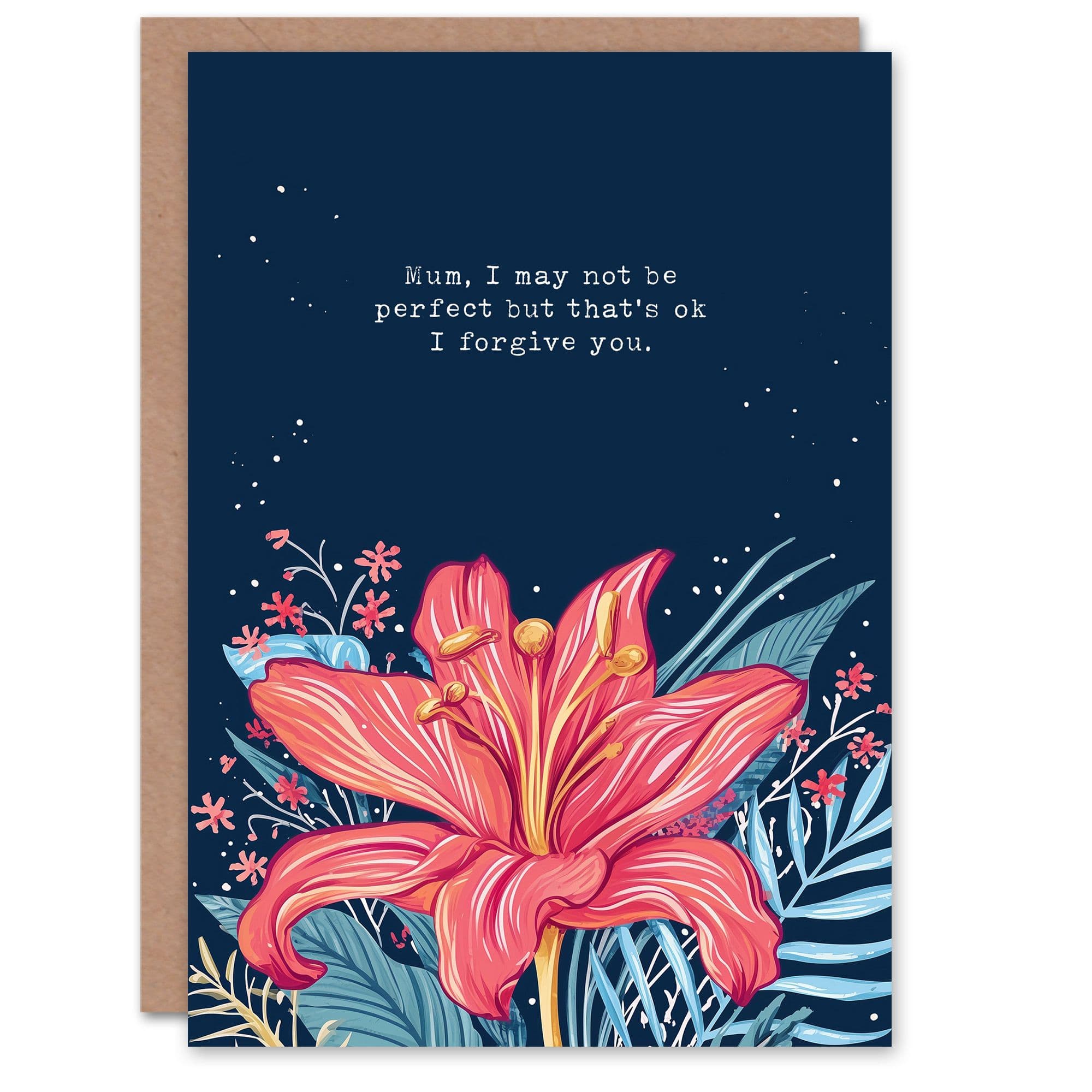 Mother's Day I'm Not Perfect Fun Funny Humour Joke For Mum Greeting Card