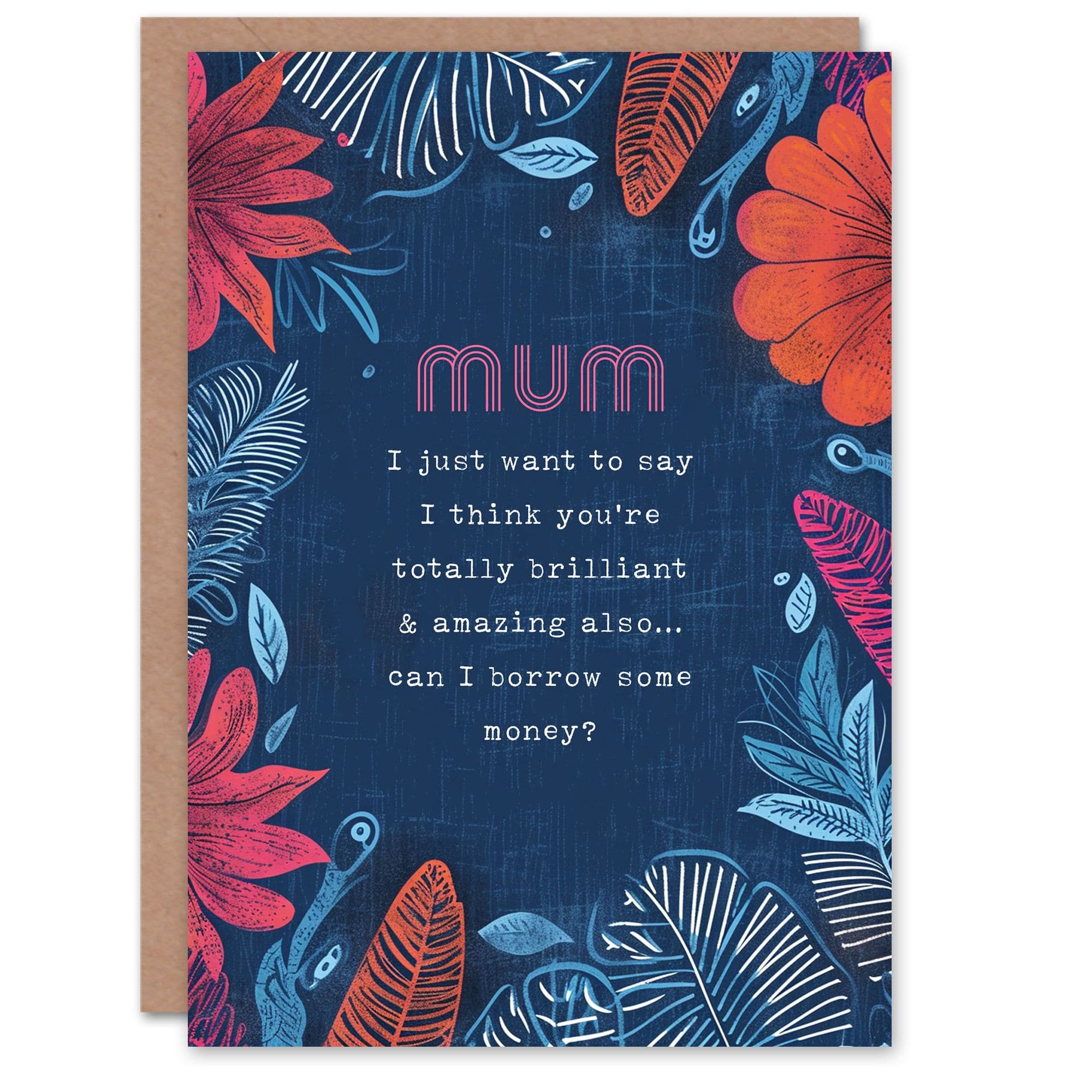 Mother's Day Borrow Money Cheeky Fun Funny Humour Joke Mum Greeting Card