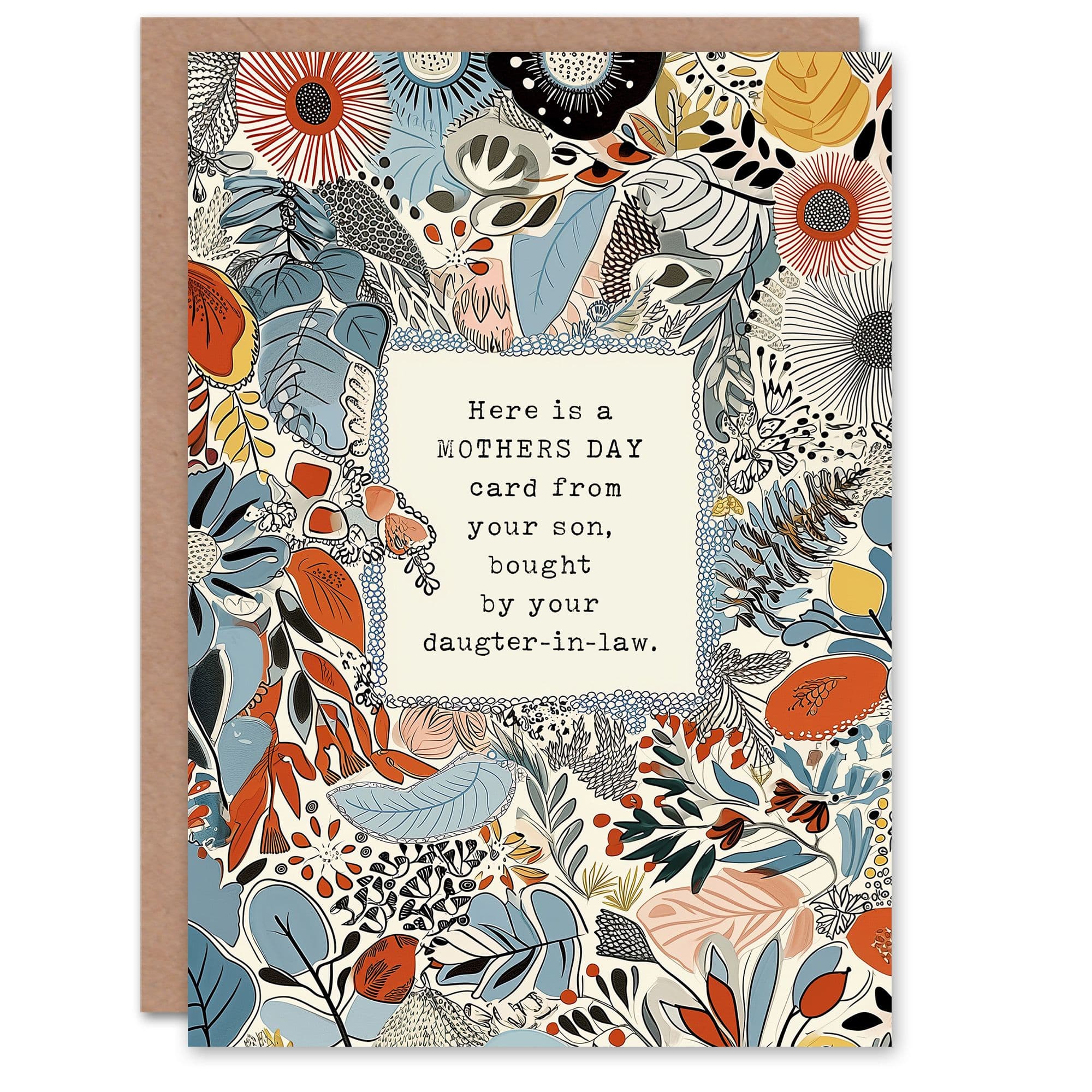 Mother's Day Funny From Son and Daughter In Law Adult Humour Joke Fun Mum Greeting Card