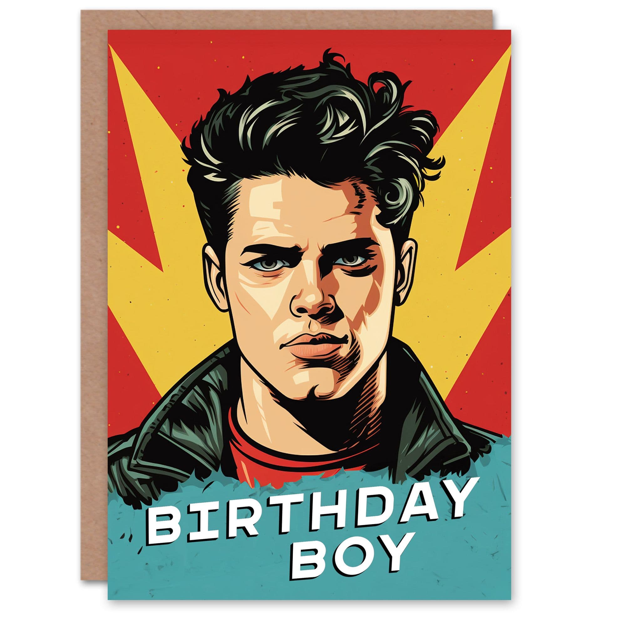 Birthday Greeting Card Comic Super Hero Birthday Him