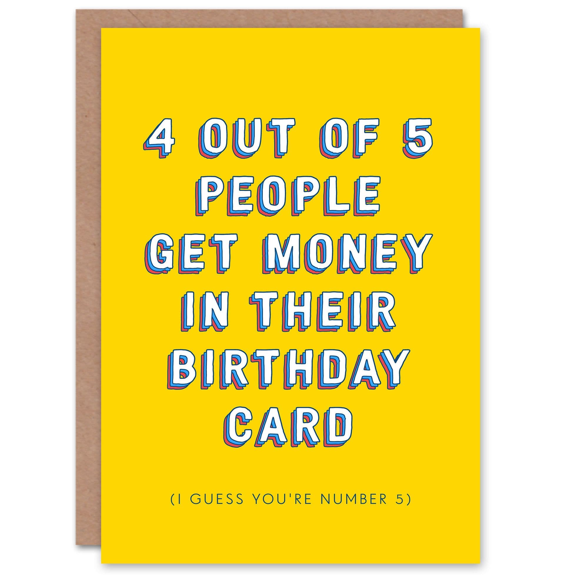 Birthday Card Funny No Money For Child Kids Greeting Card Fun Humour Joke
