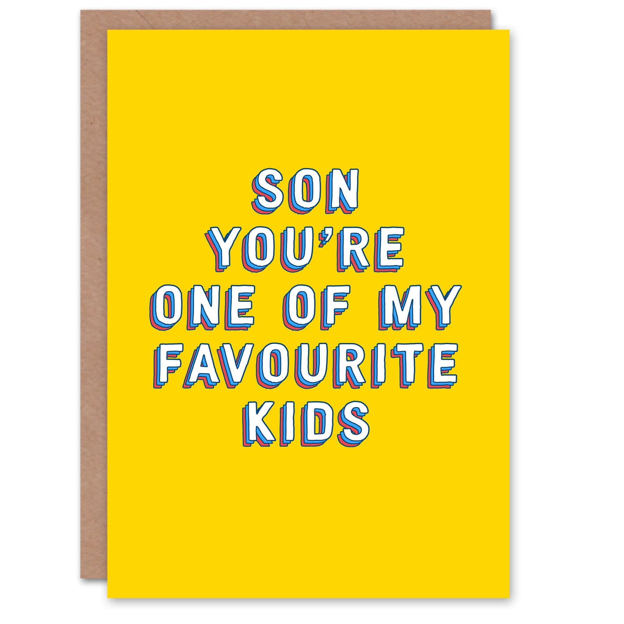Birthday Card One Favourite Son Funny Greeting Card