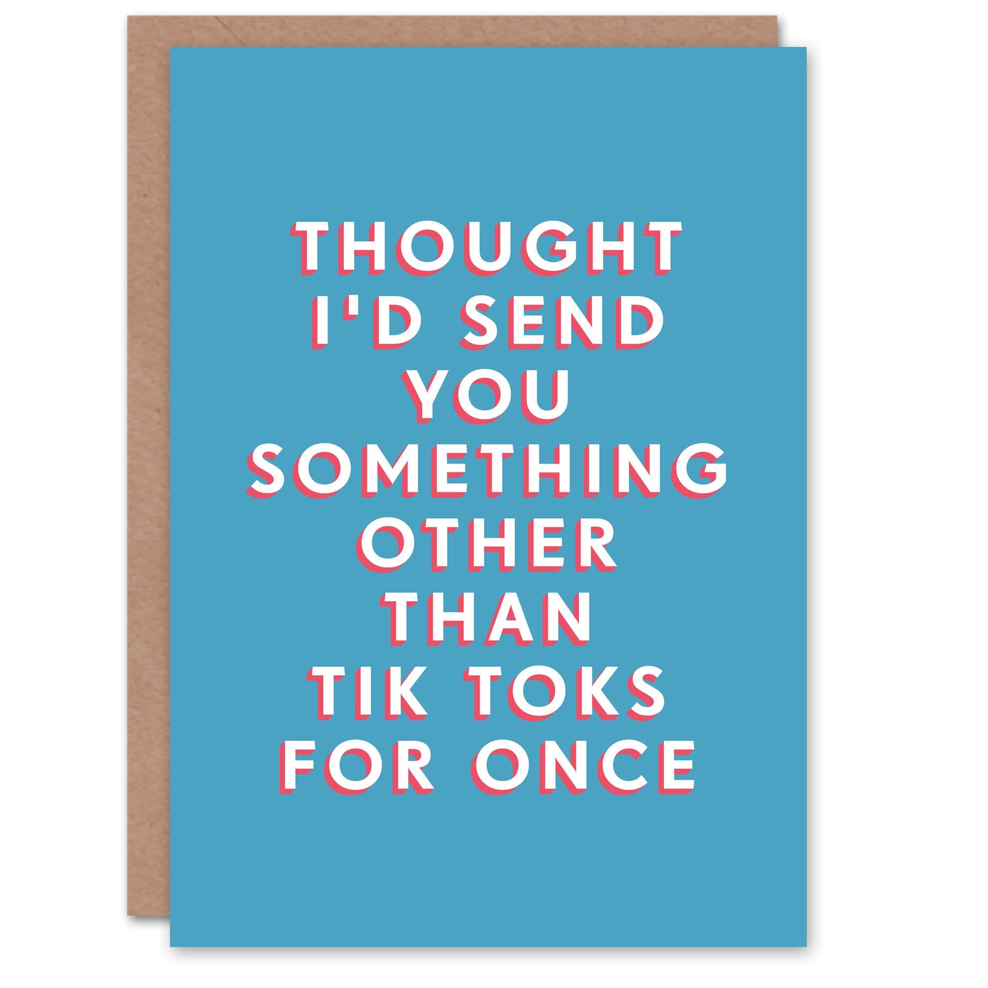 Birthday Card Something Other Than Social Media Him Man Male Dad Brother Son Papa Grandad Funny Greeting Card