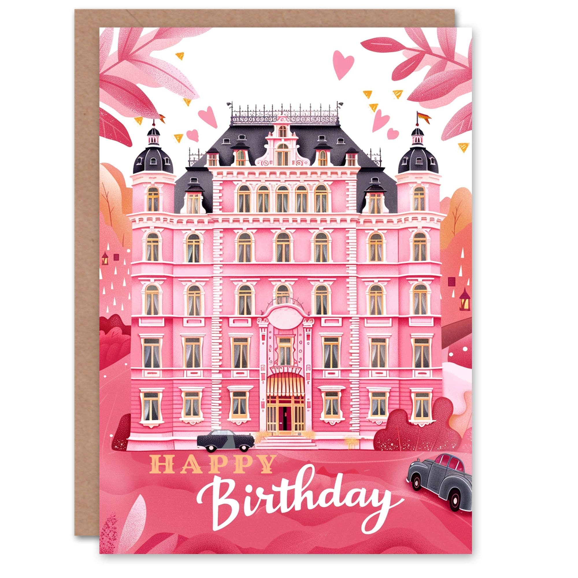 Birthday Card Grand Hotel Budapest Painting Her Gran Sister Niece Daughter Wife Greeting Card
